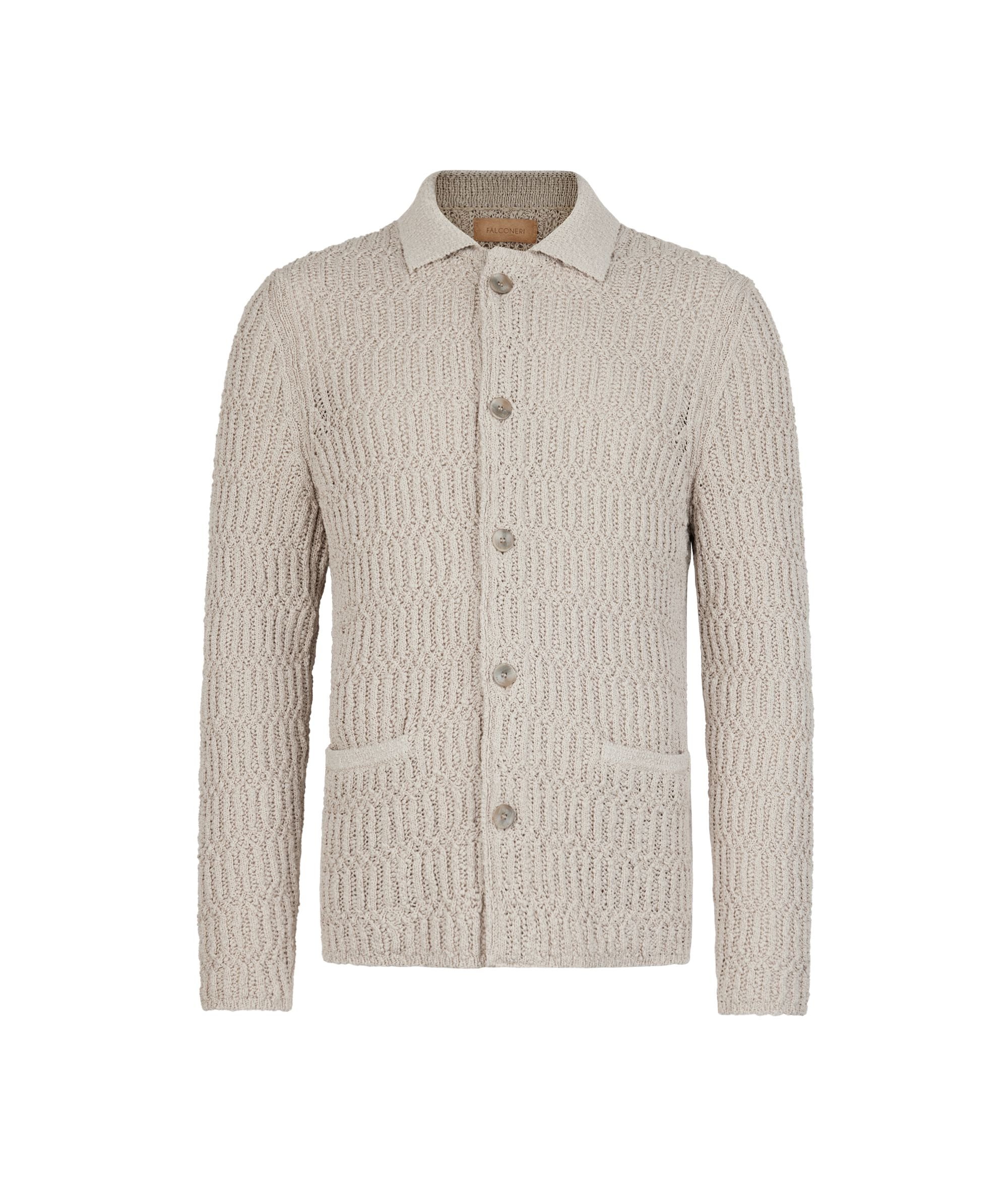 Marynarka koszulowa o waflowej fakturze