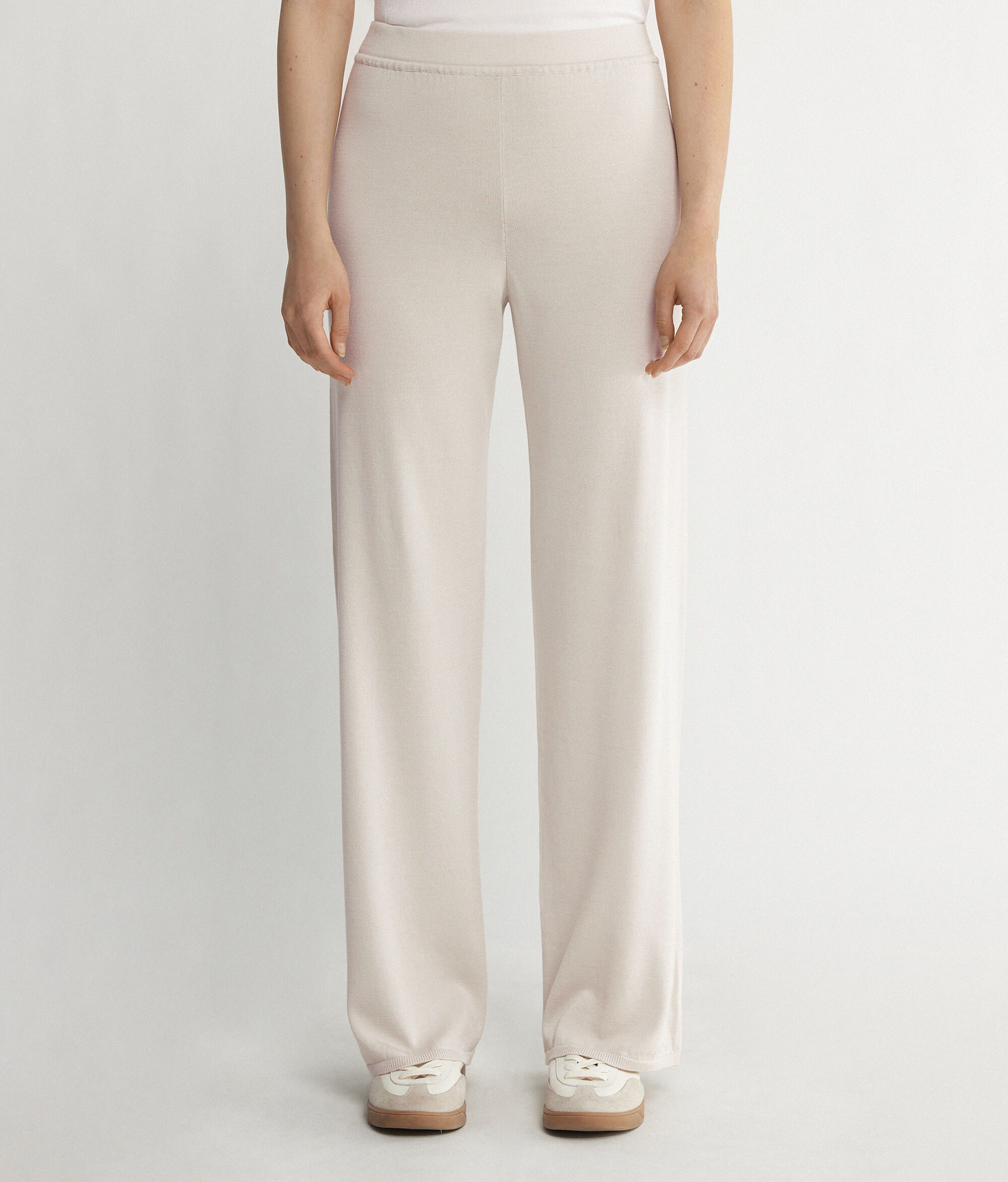 Silk and Cotton Palazzo Pants