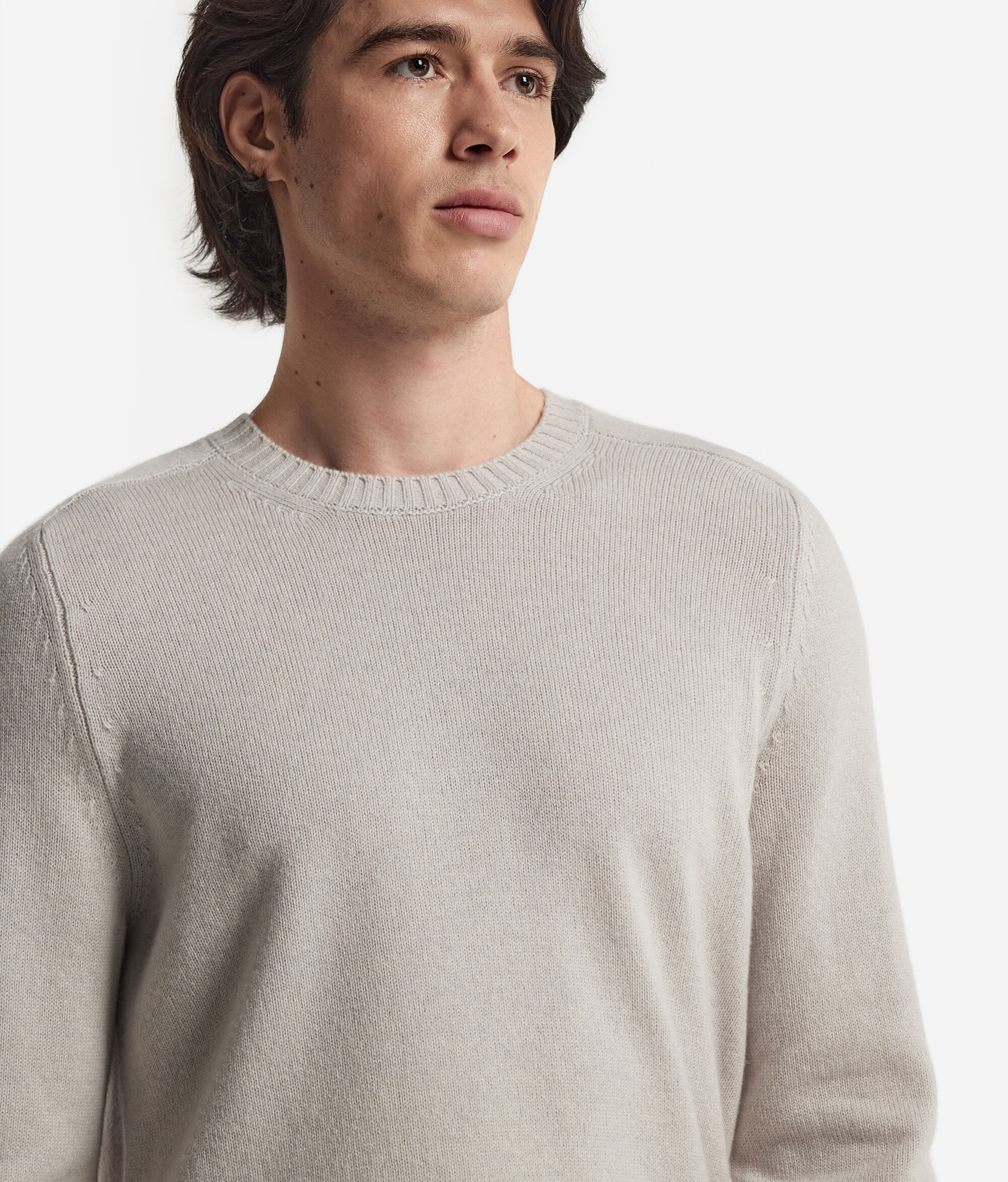 Svetřík s Kulatým Výstřihem z Kašmíru Ultrasoft
