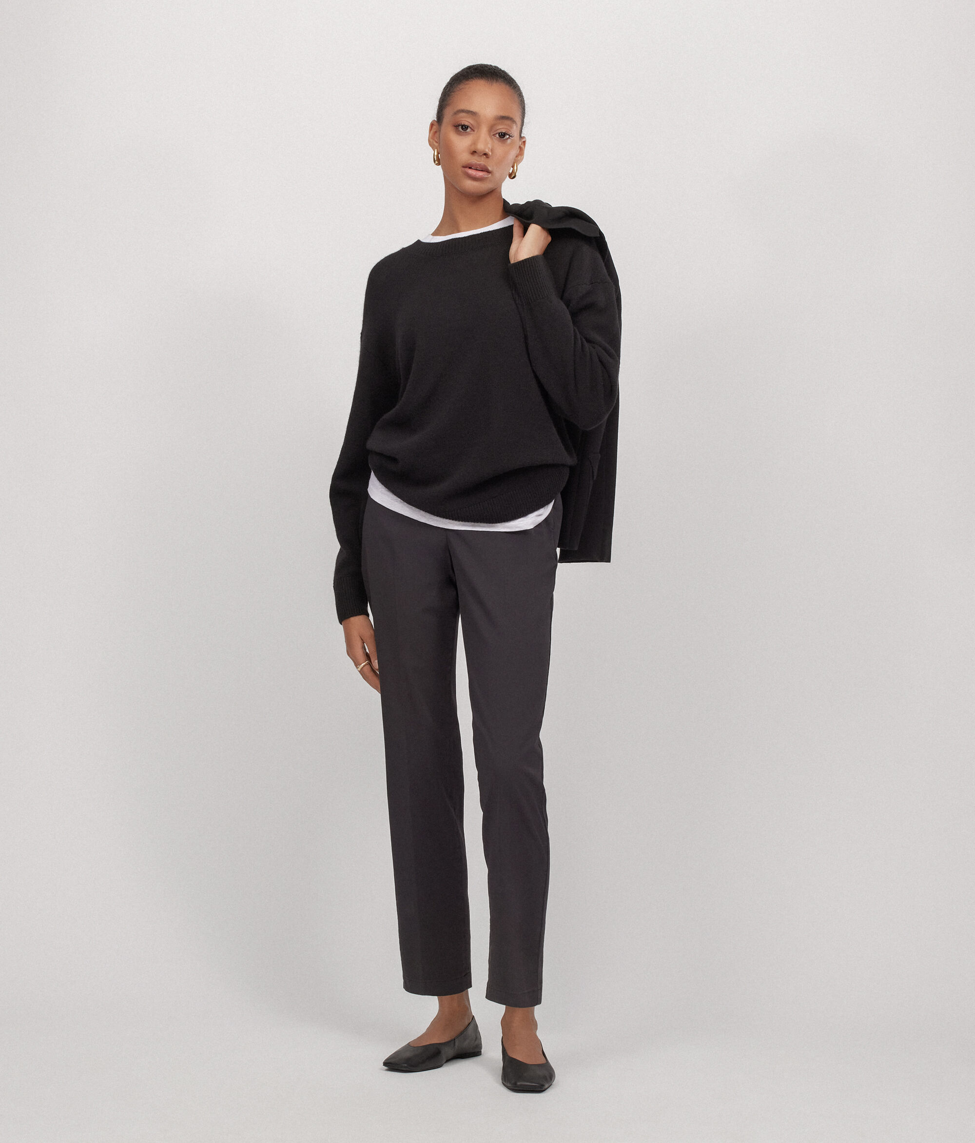 Pantalons de tub amb cremallera