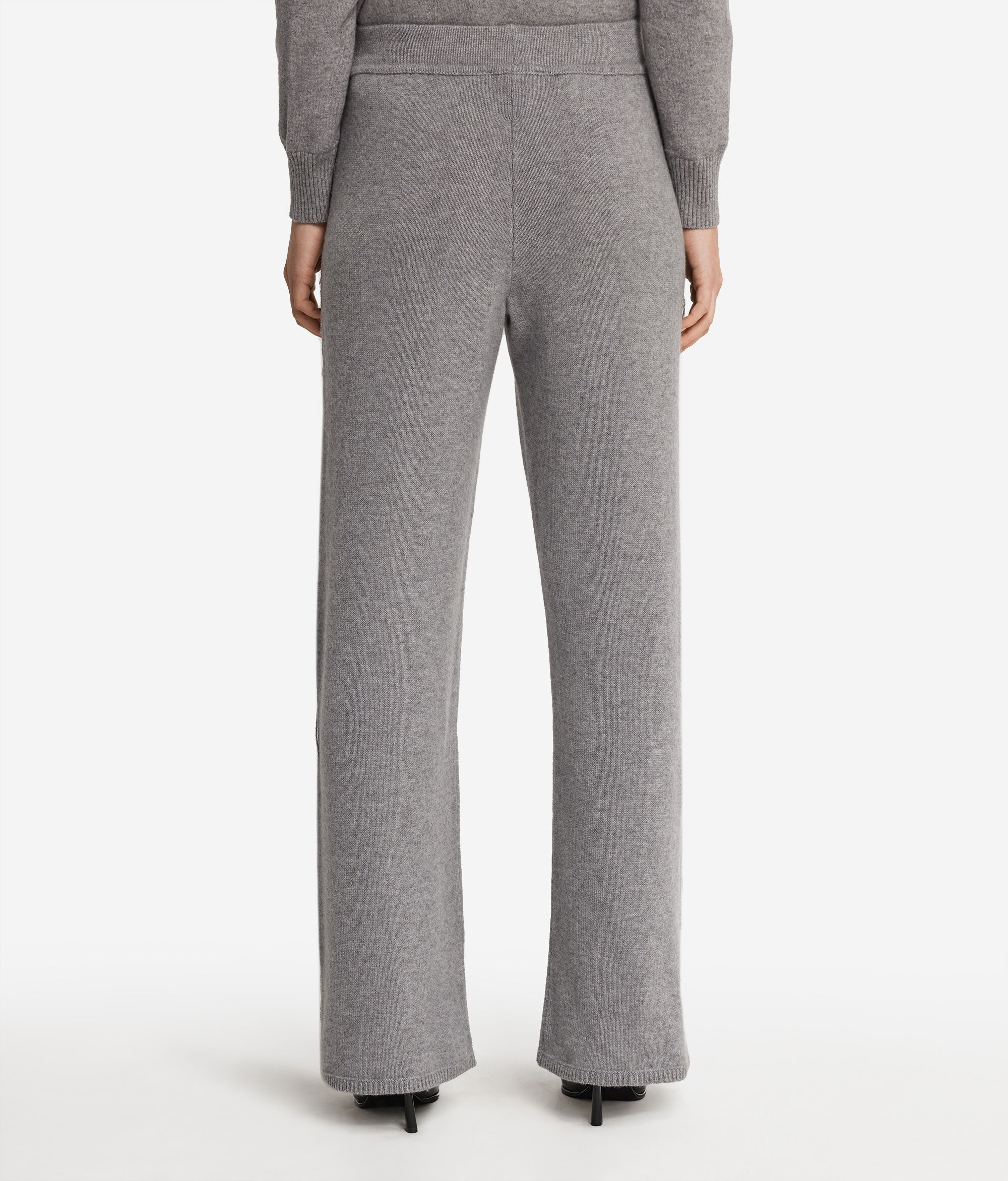 Брюки из кашемира с бахромой