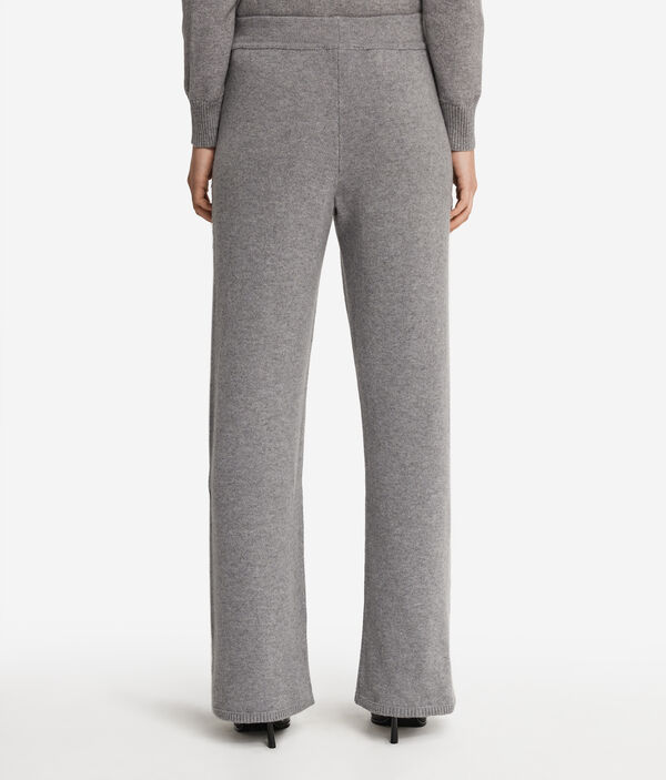 Брюки из кашемира с бахромой