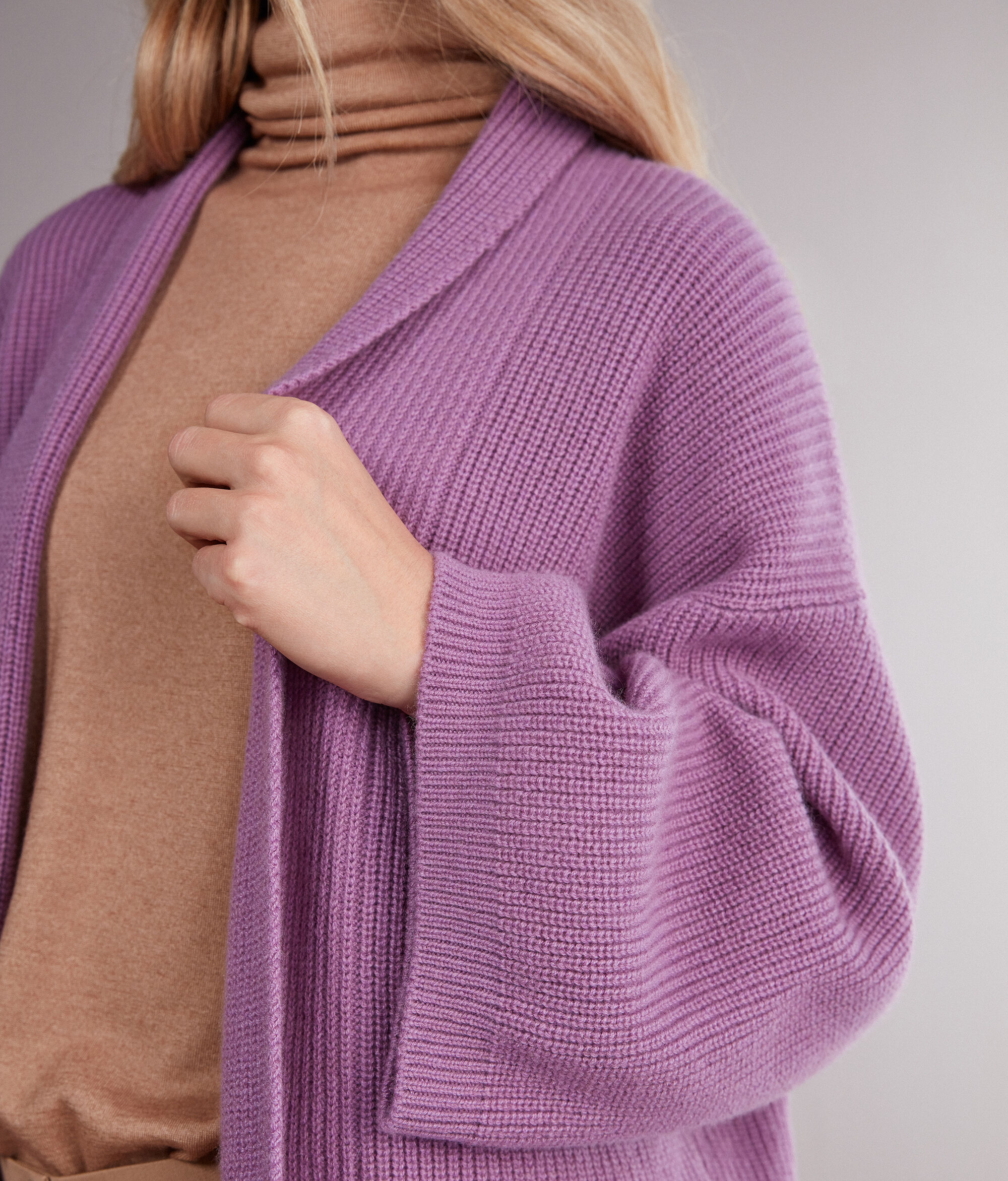Κάπα από Ultrasoft Cashmere με Πλέξη Λάστιχο