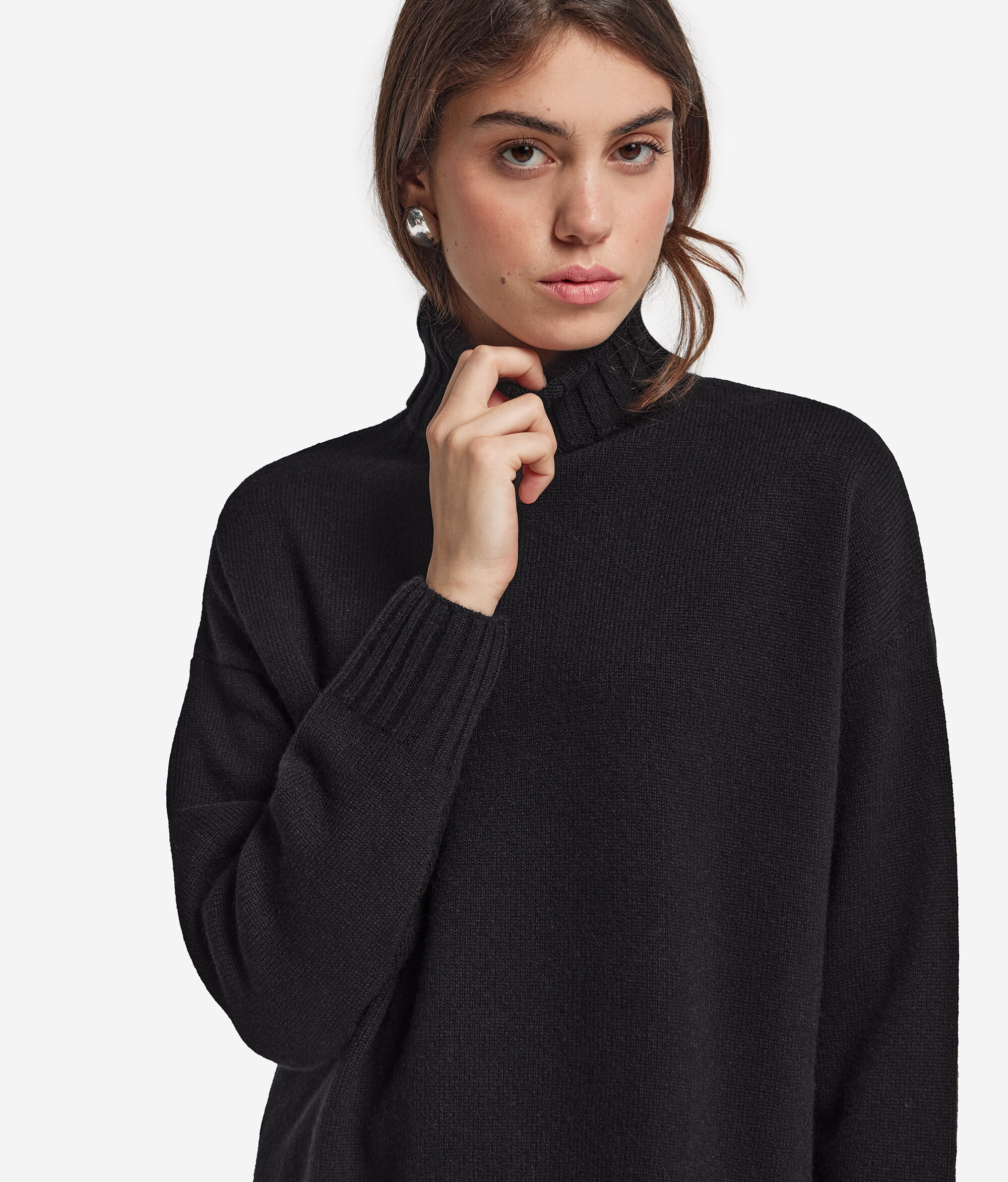 Maxi-Rollkragenpullover aus Kaschmir Ultrasoft