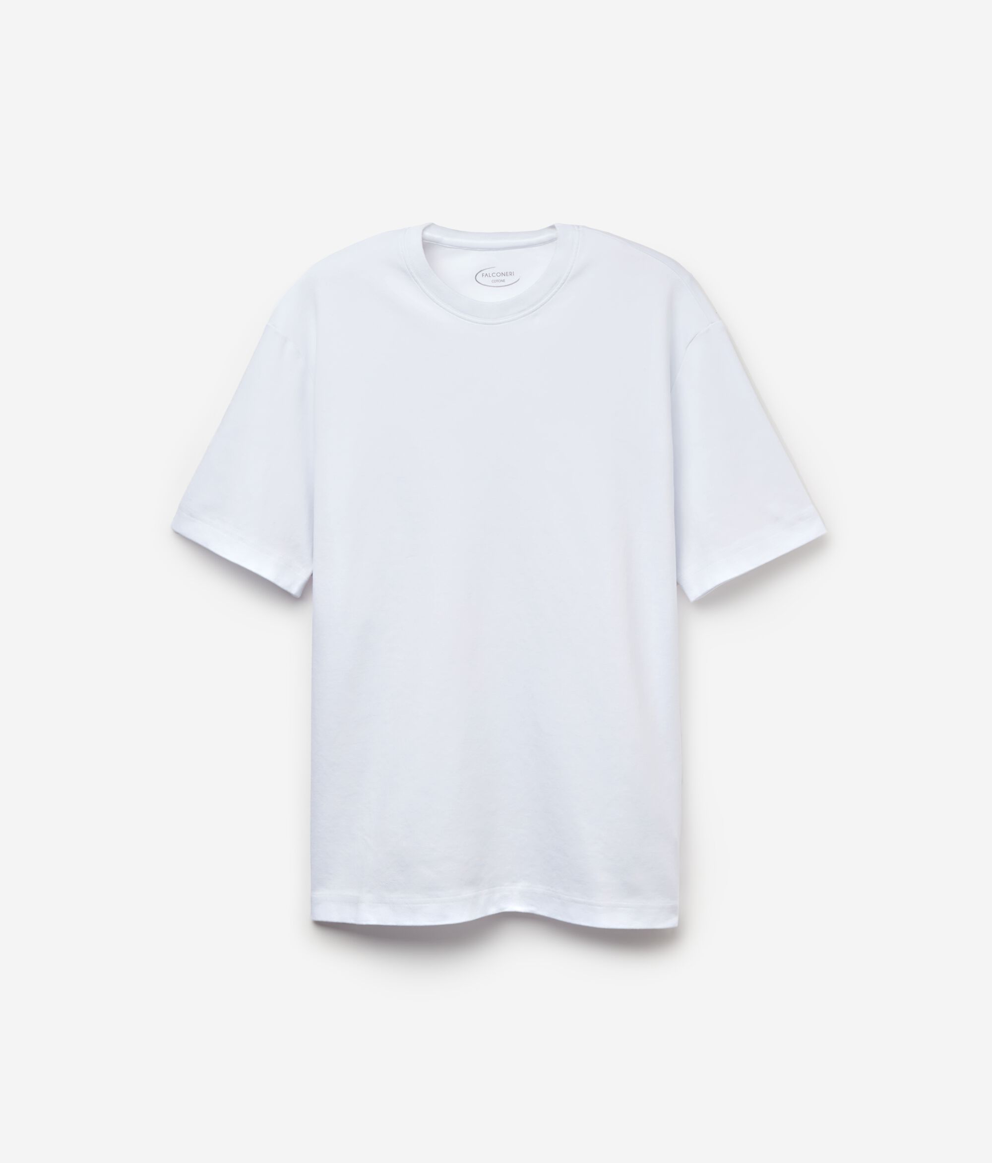 T-shirt z okrągłym dekoltem z bawełnianego dżerseju