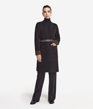 Manteau en cachemire ultra-doux réversible