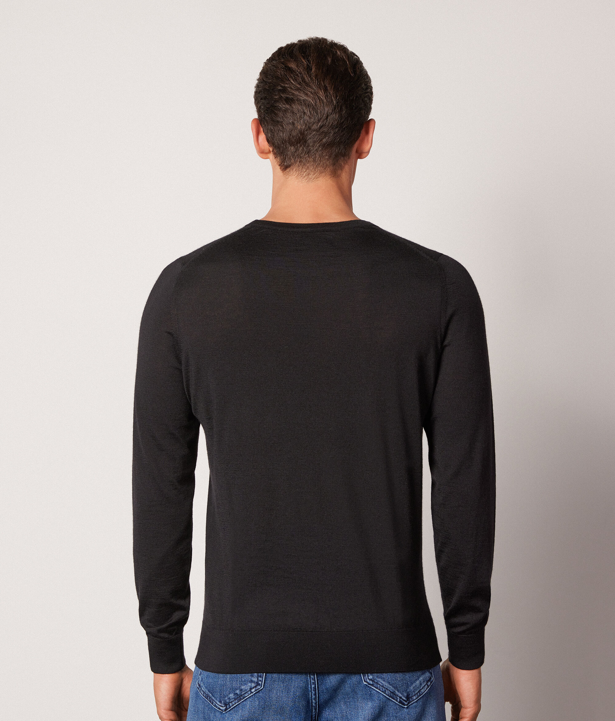 Pull homme en cachemire ultra-fin à col rond