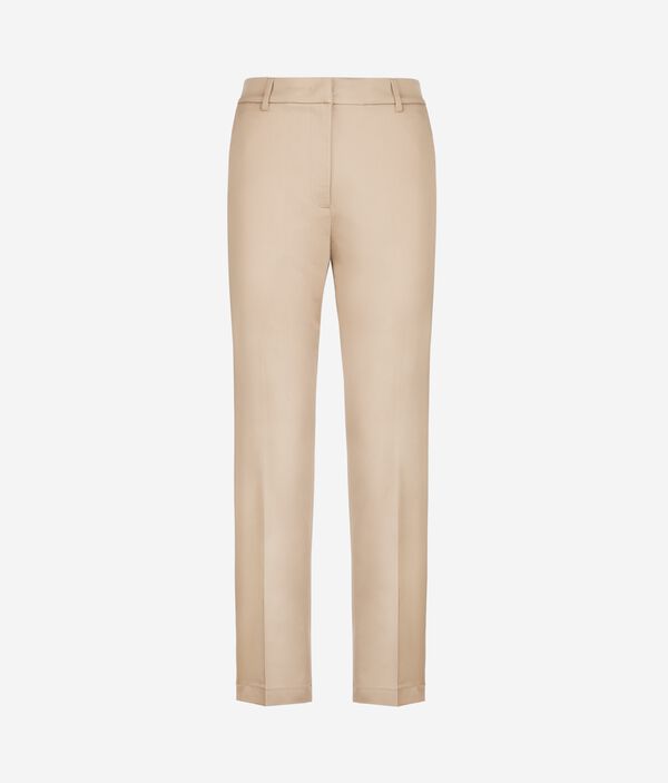 Зауженные брюки из хлопка