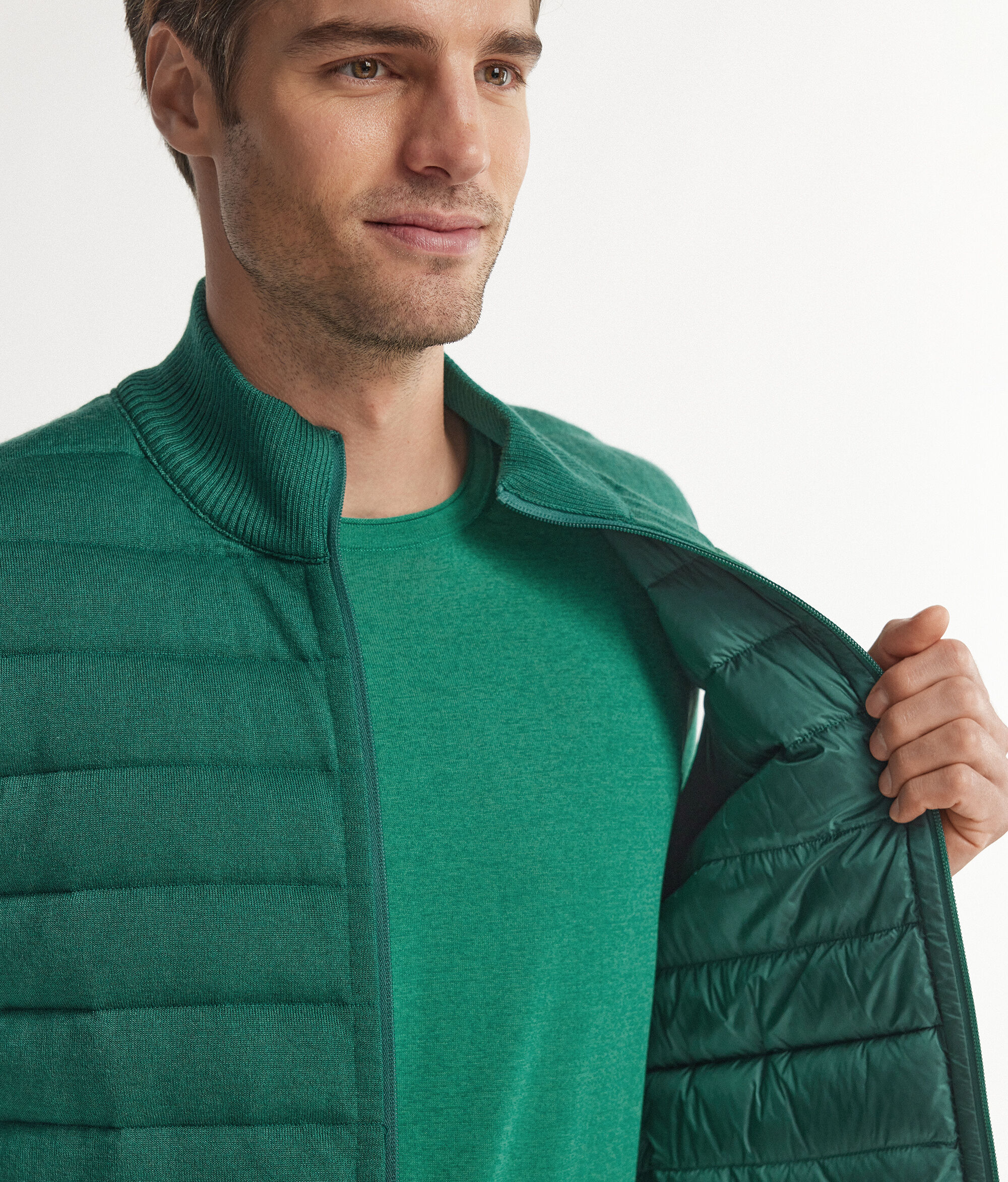 Piumino Reversibile in Cashmere