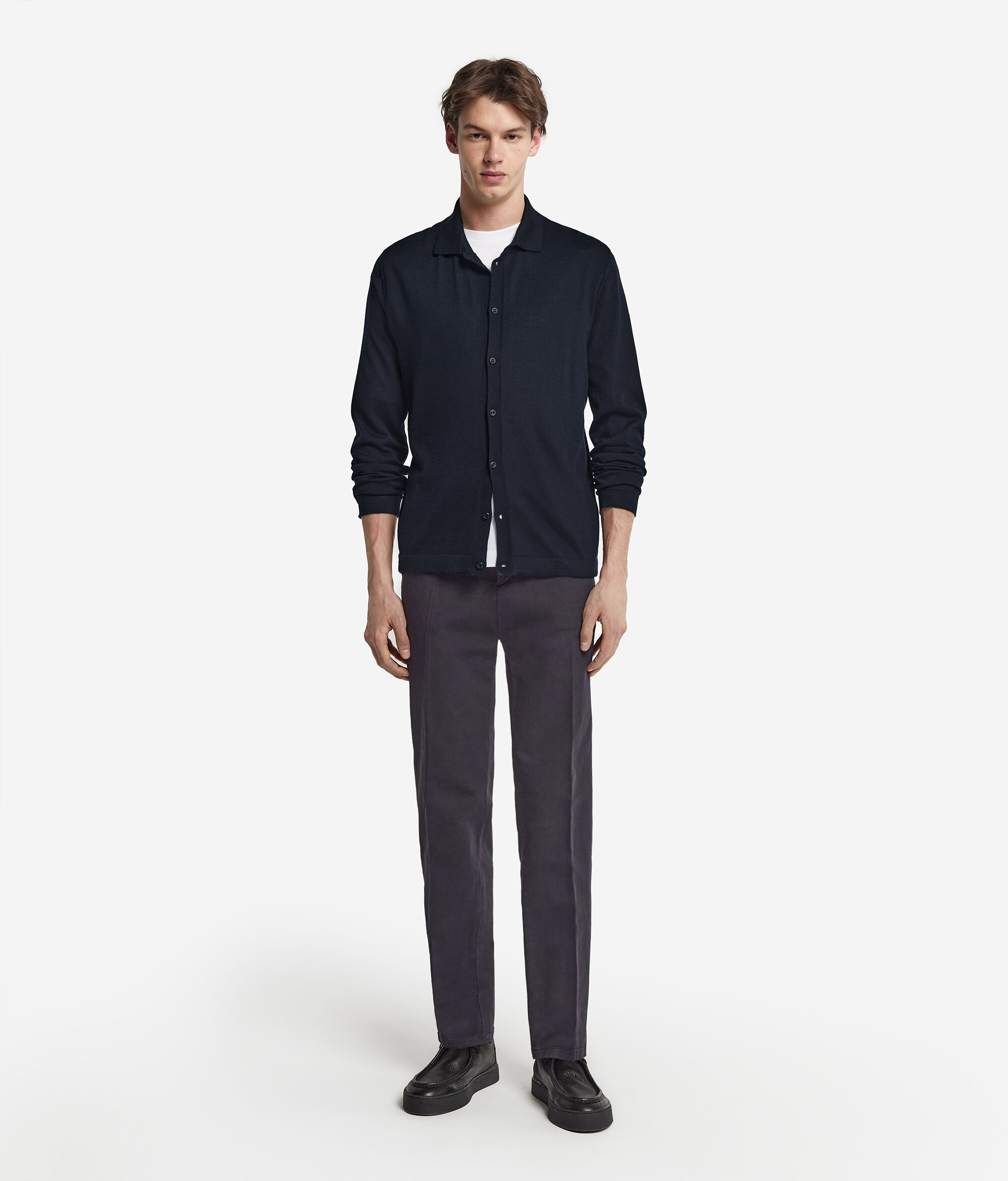 Örme Ultrafine Cashmere Gömlek