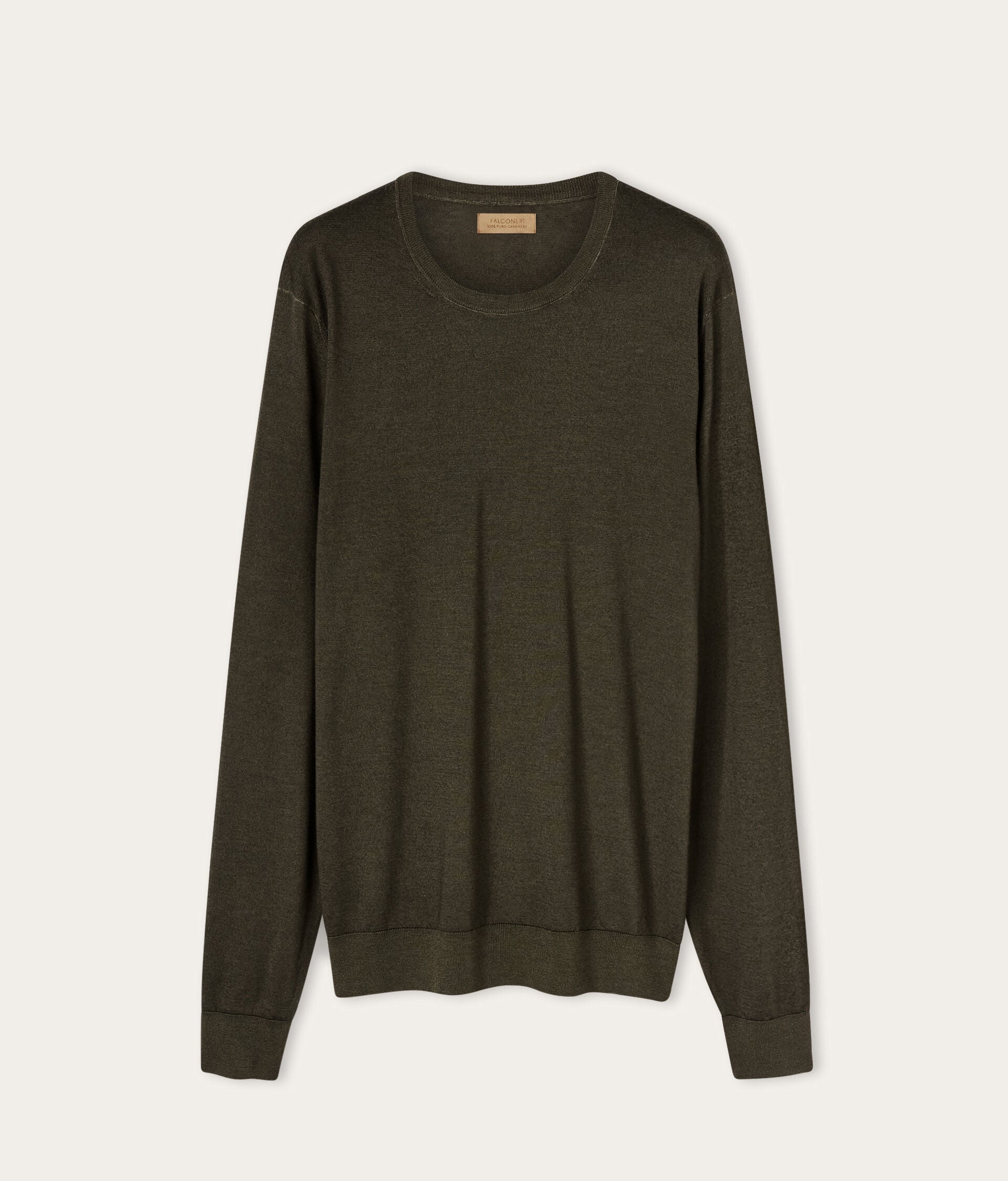 Pull homme en cachemire ultra-fin à col rond
