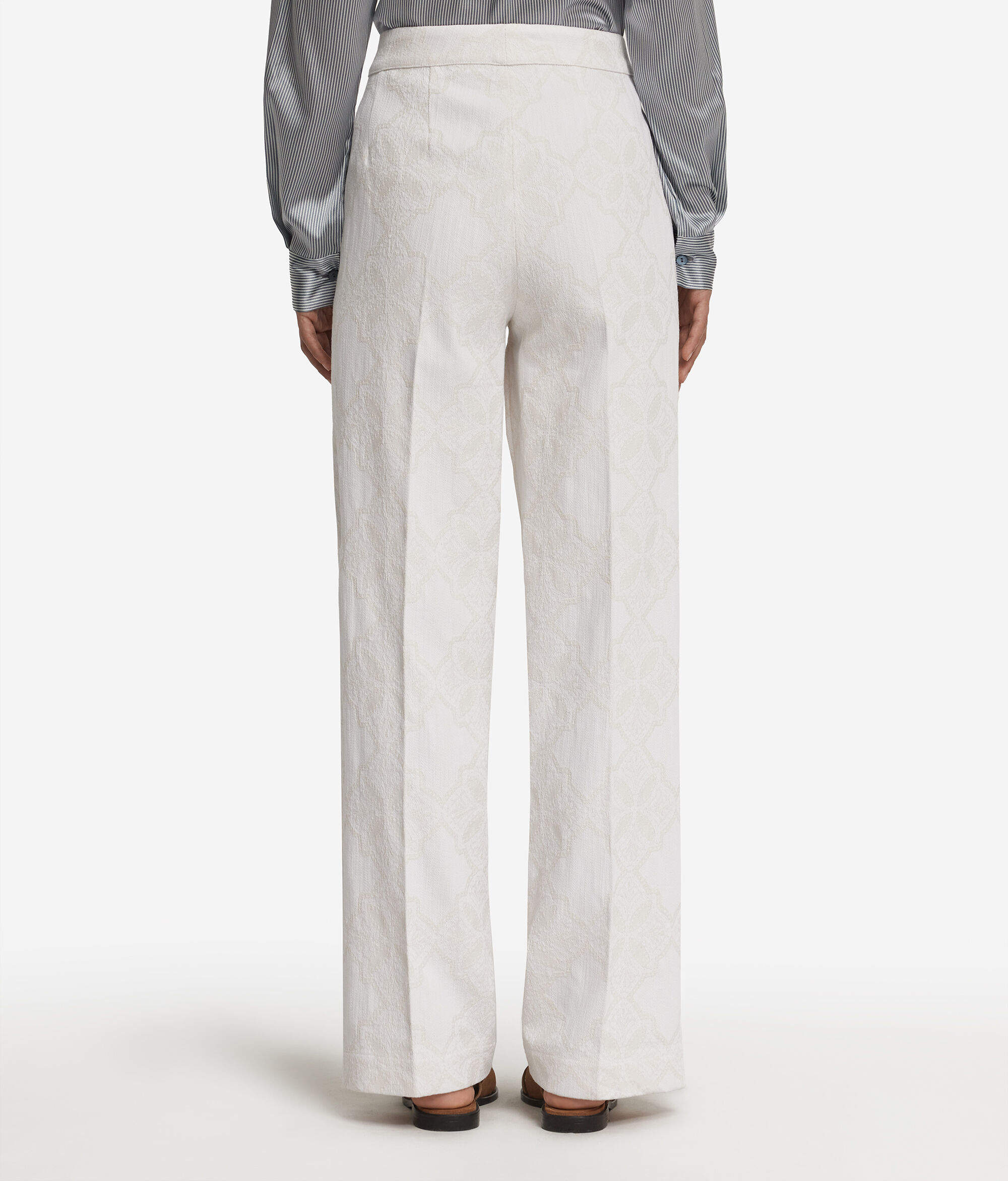 Pantalon en jacquard