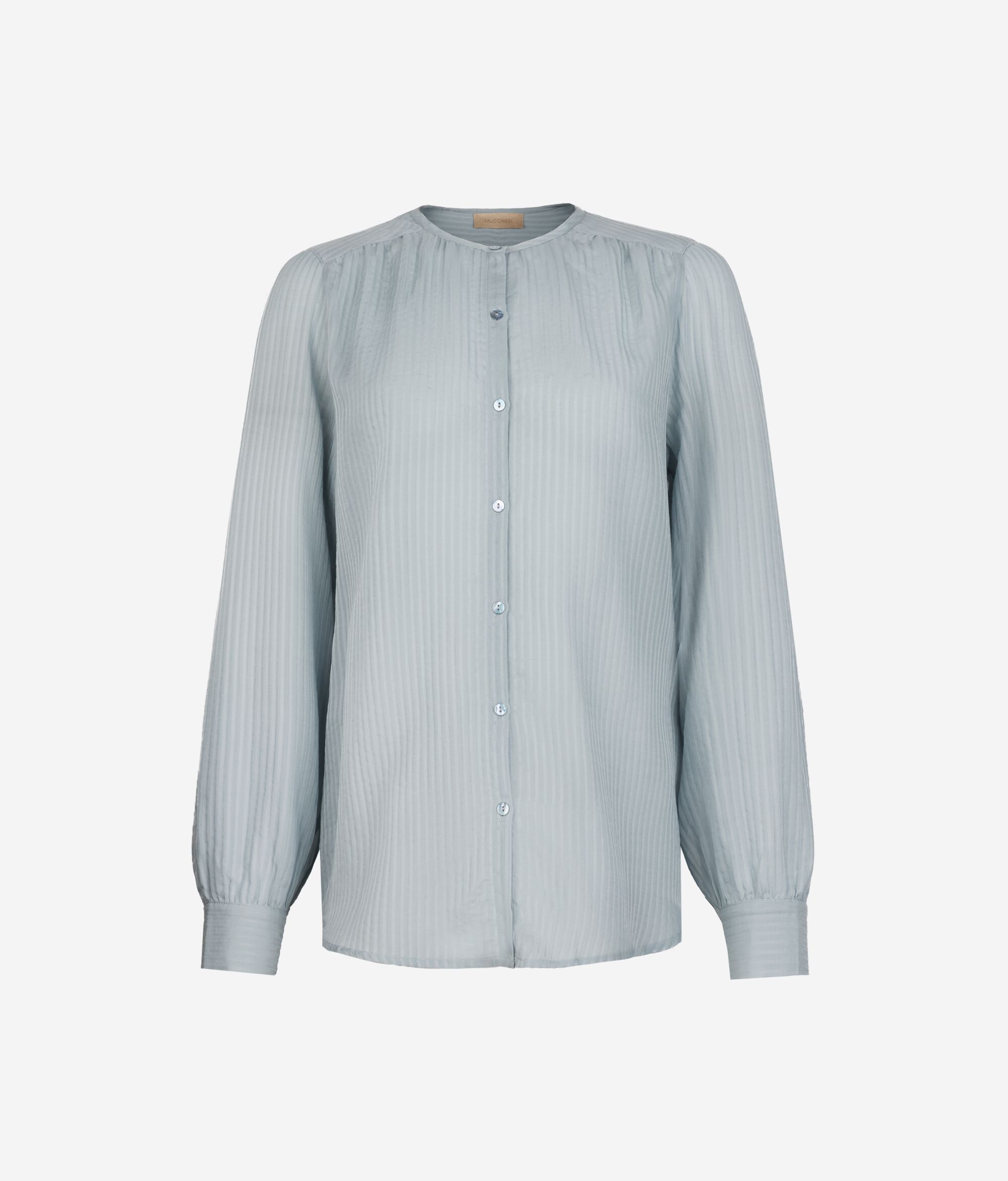 Embossed muslin blouse