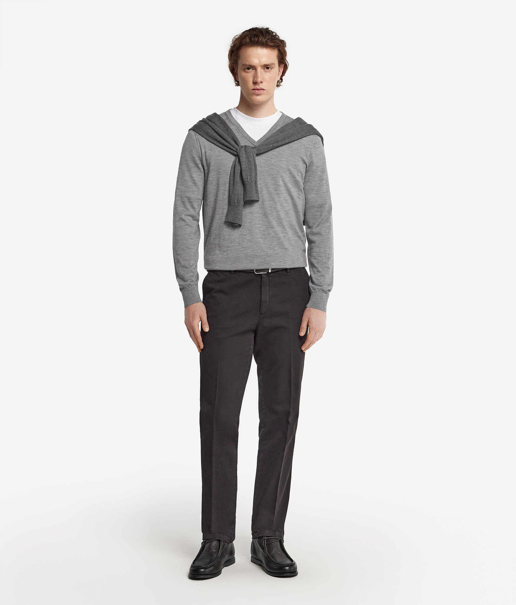 Vネック ウルトラファインカシミヤ セーター