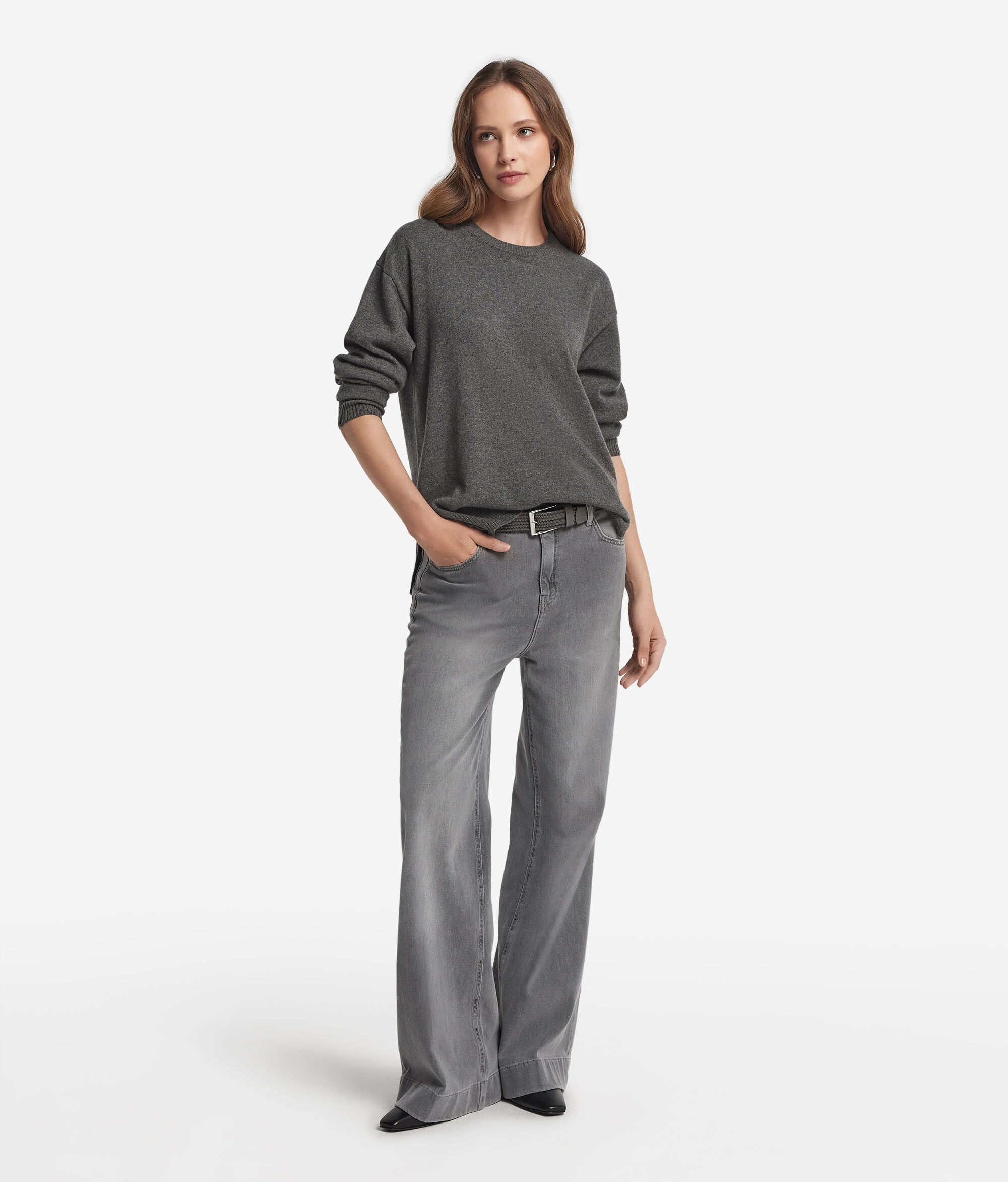 Pullover aus Kaschmir Ultrasoft mit Schlitzen