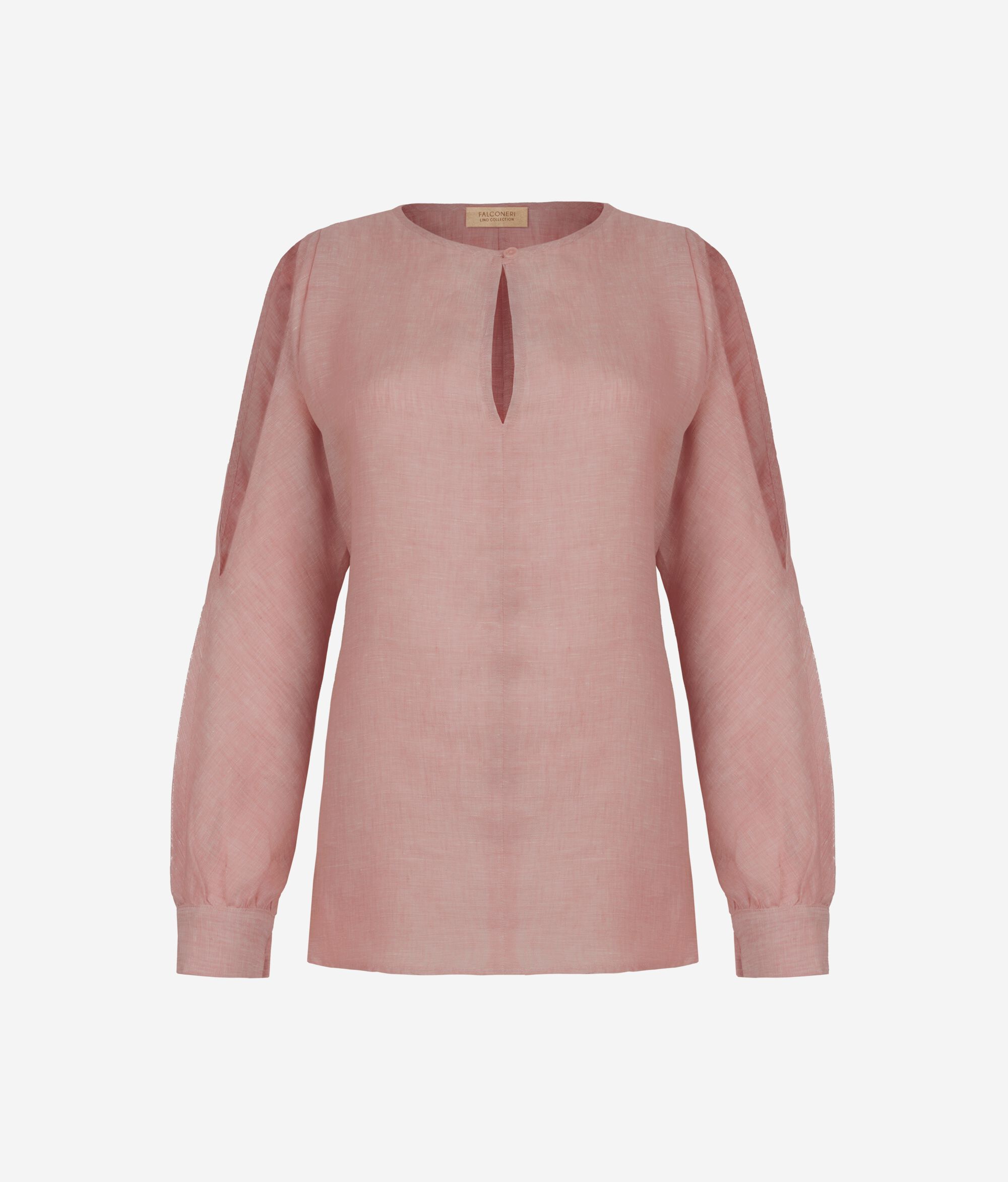 Camisa Ombros Cut Out em Linho