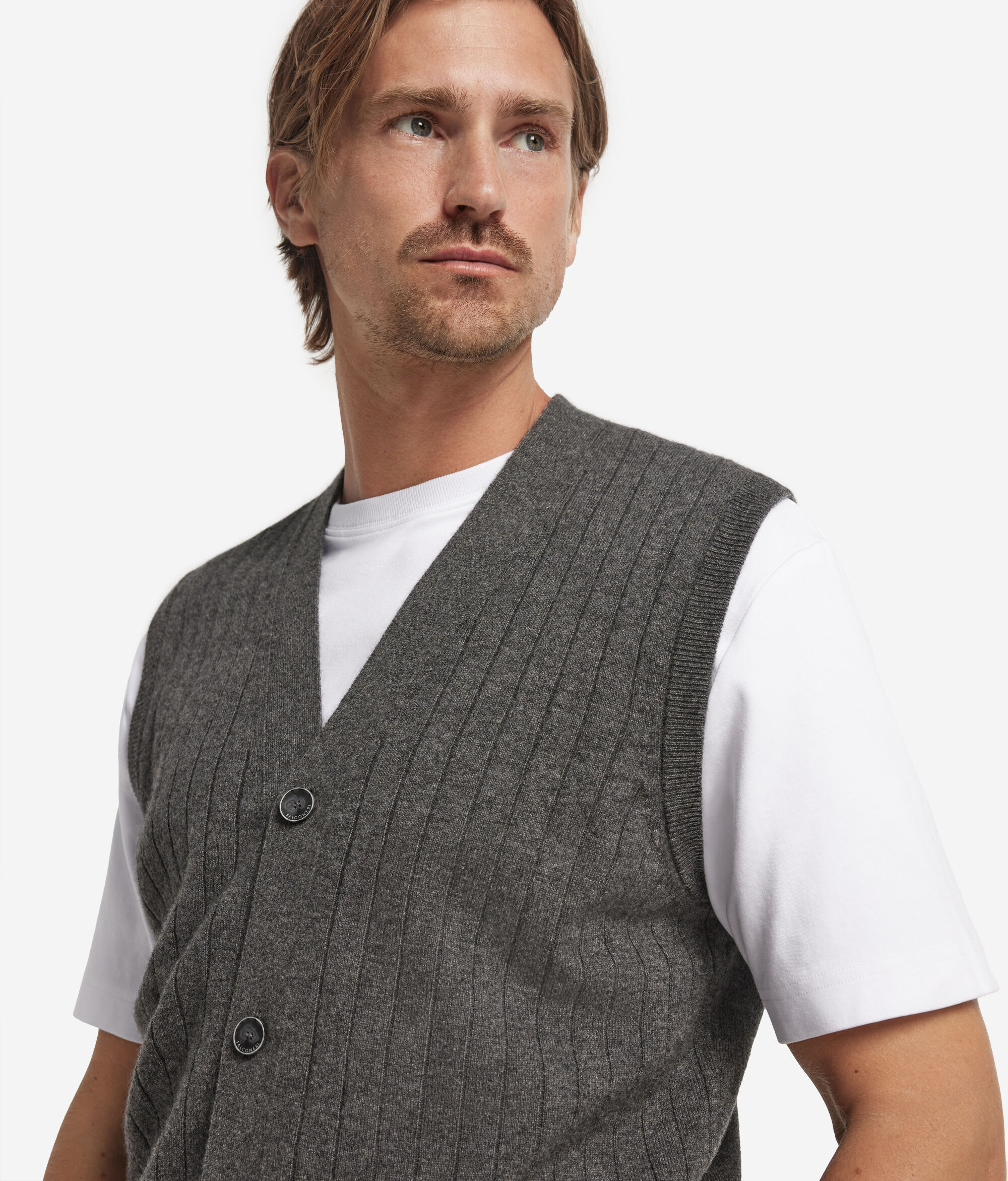 Ultrasoft Cashmere ribbed sweater vest