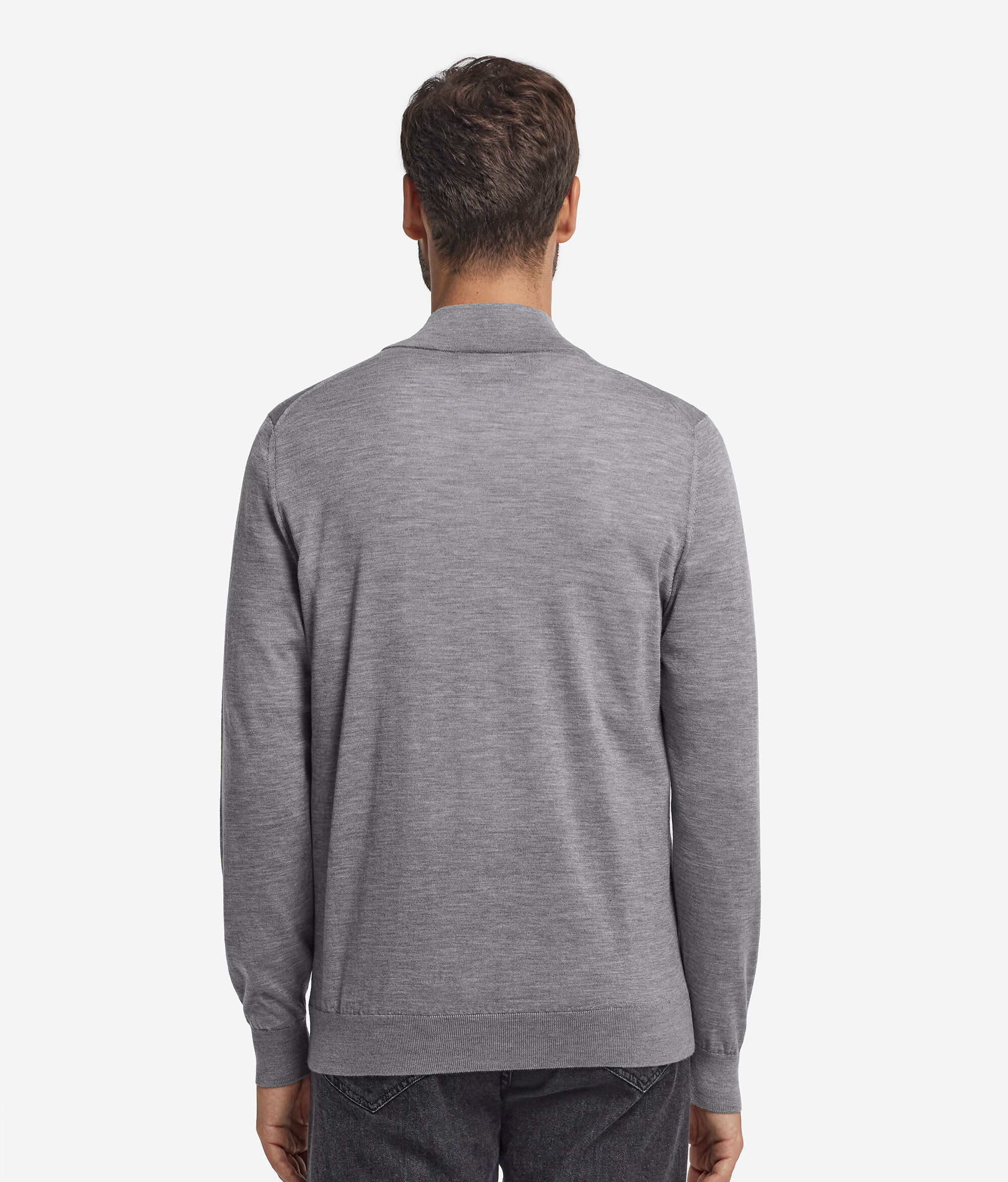 Cashmere Zip-Up Cardigan