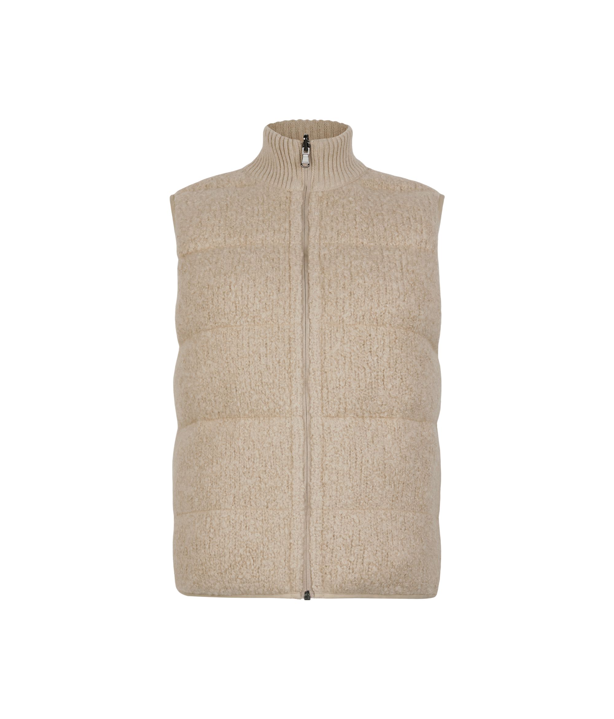 Wendeweste aus Bouclé und Nylon