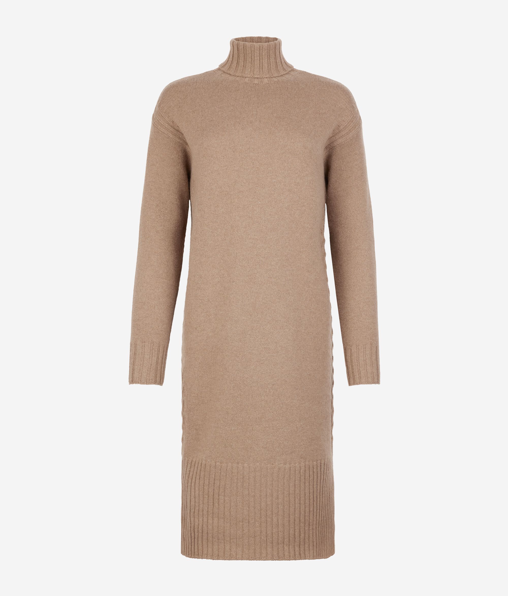 Платье с косами из ультрамягкого кашемира