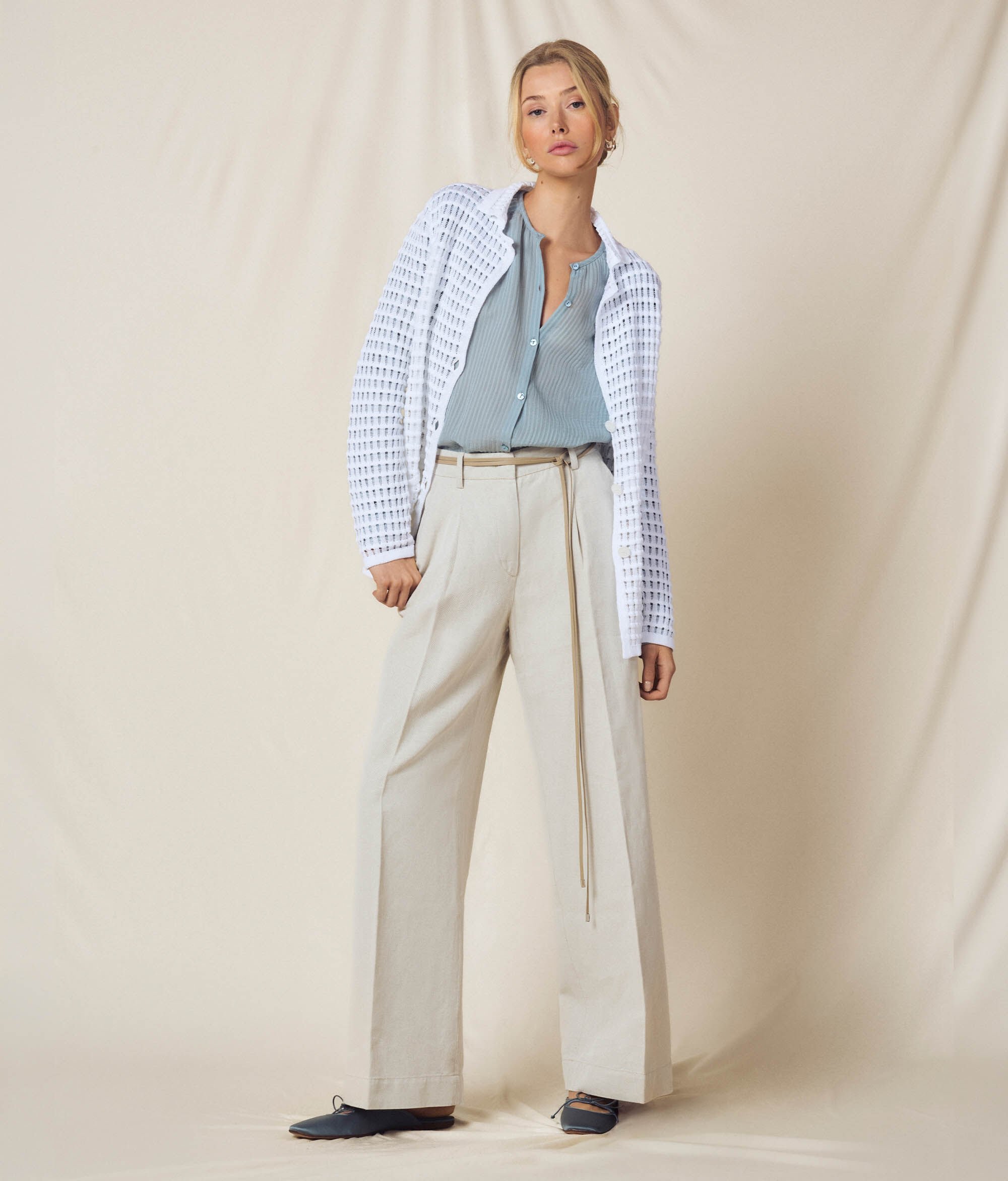 Gilet en maille résille