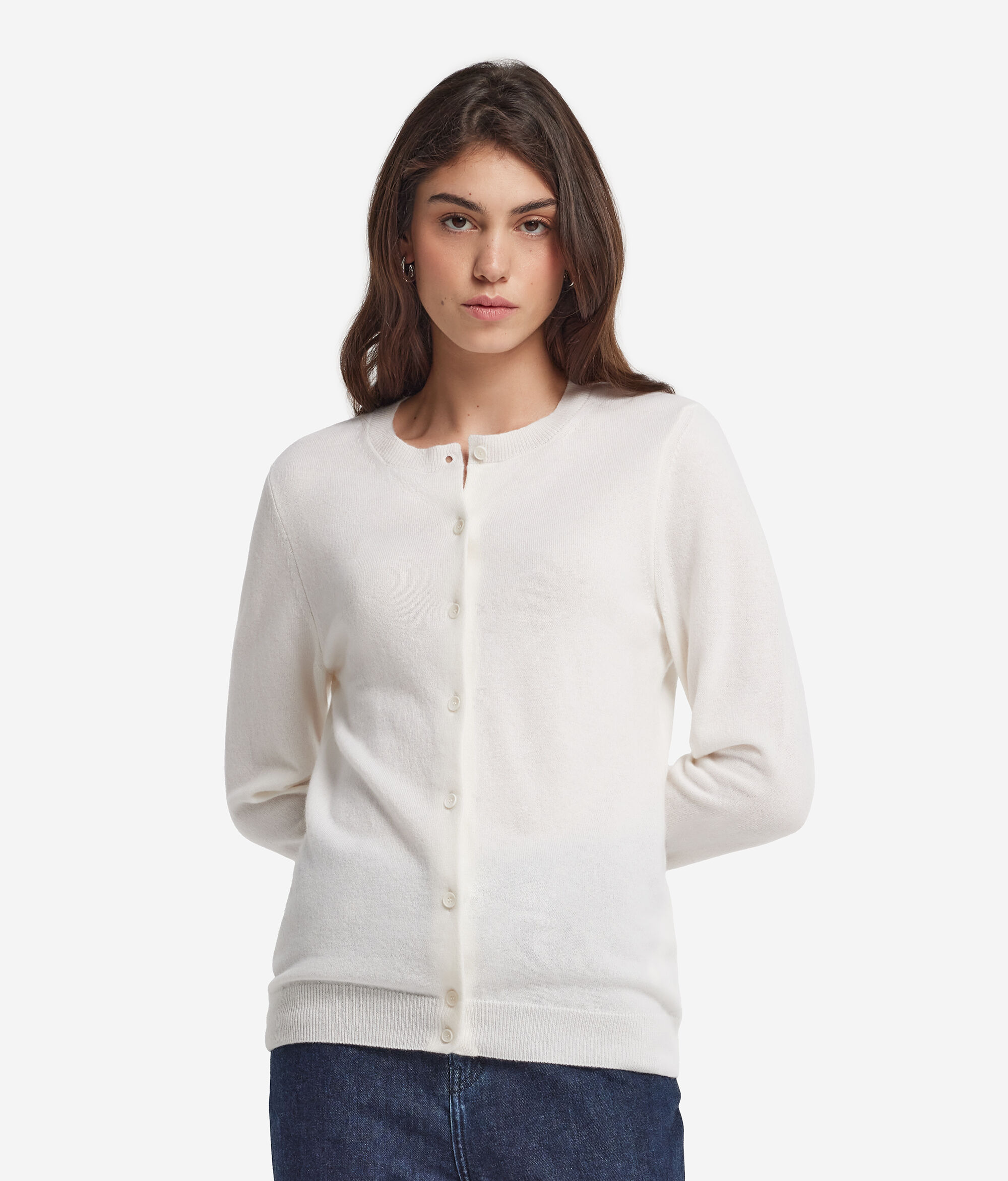 Ζακέτα με Στρογγυλή Λαιμόκοψη από Ultrasoft Cashmere
