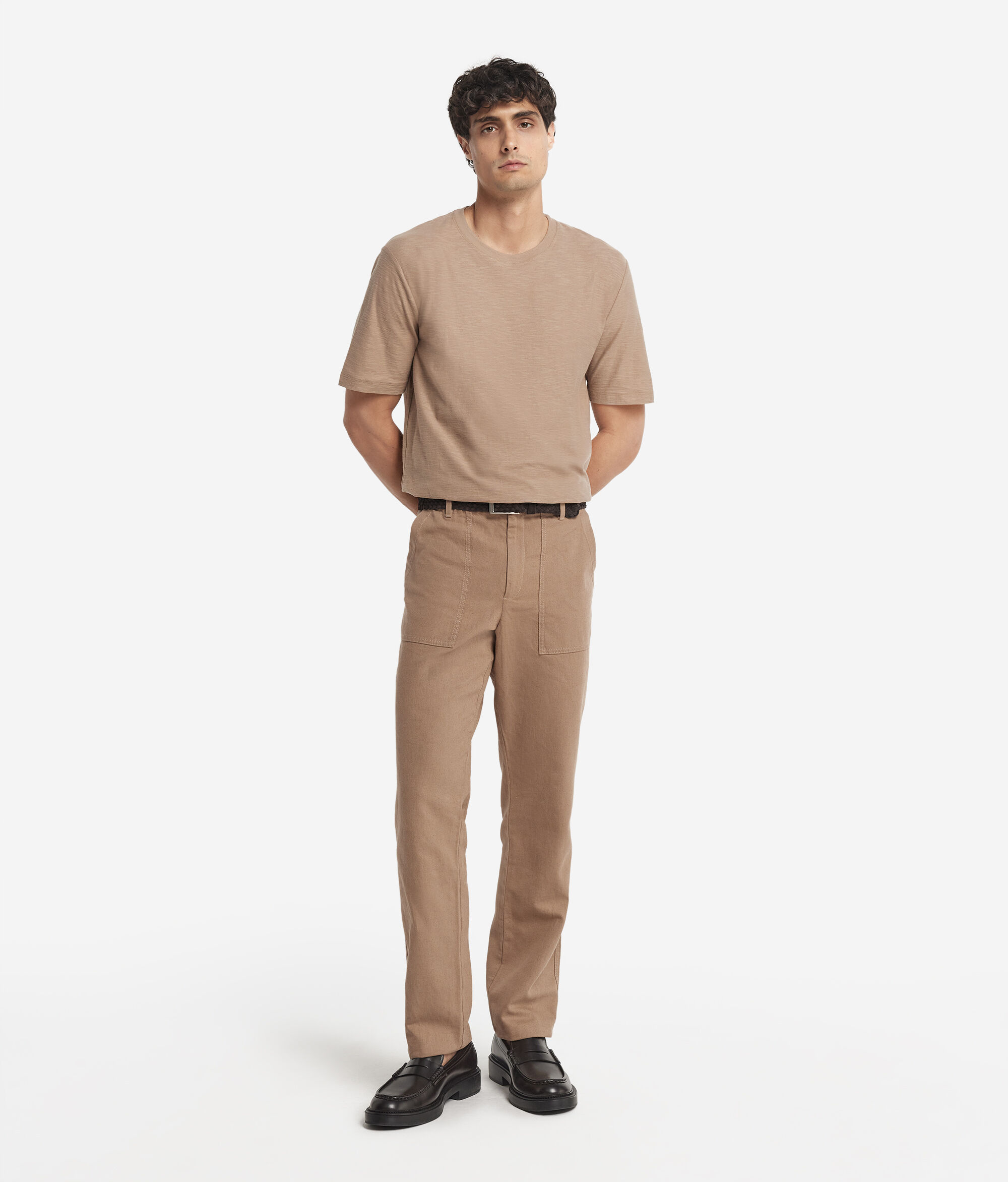 Short-Sleeved Twist-Stitch T-Shirt