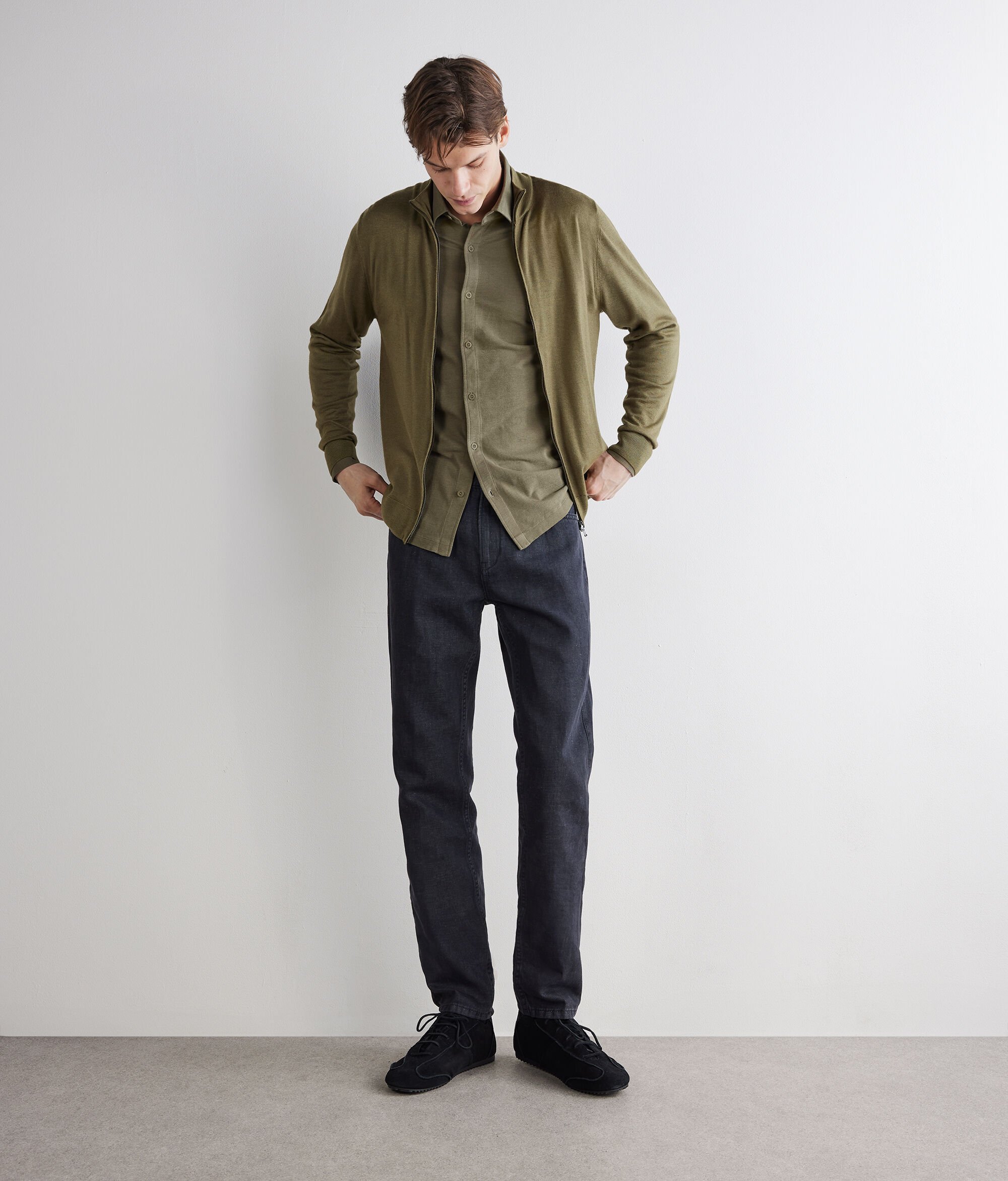 Kaşmir Fermuarlı Hırka