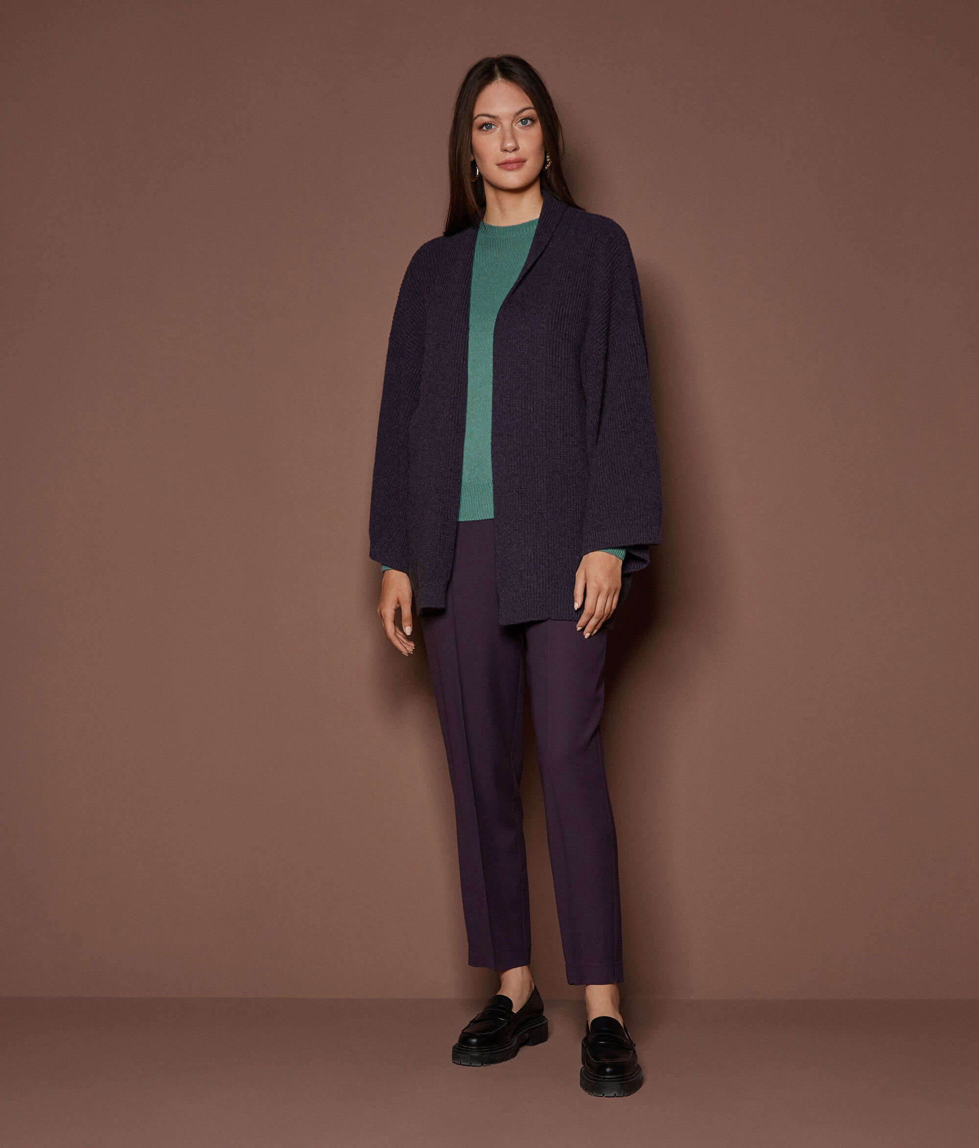 Κάπα από Ultrasoft Cashmere με Πλέξη Λάστιχο