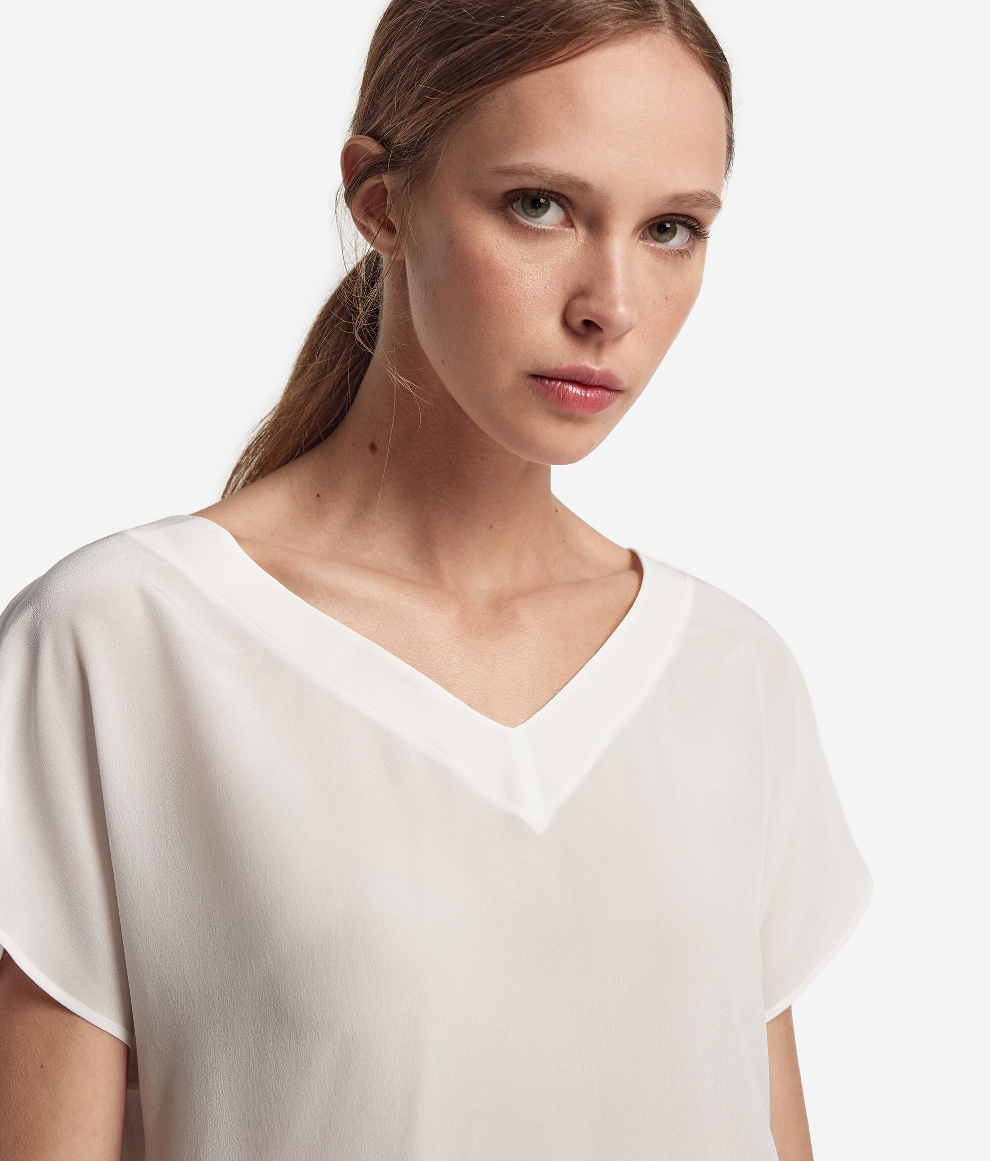 Блуза из шелка и модала