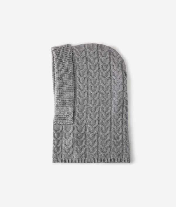 Капюшон с плетёным узором из ультрамягкого кашемира