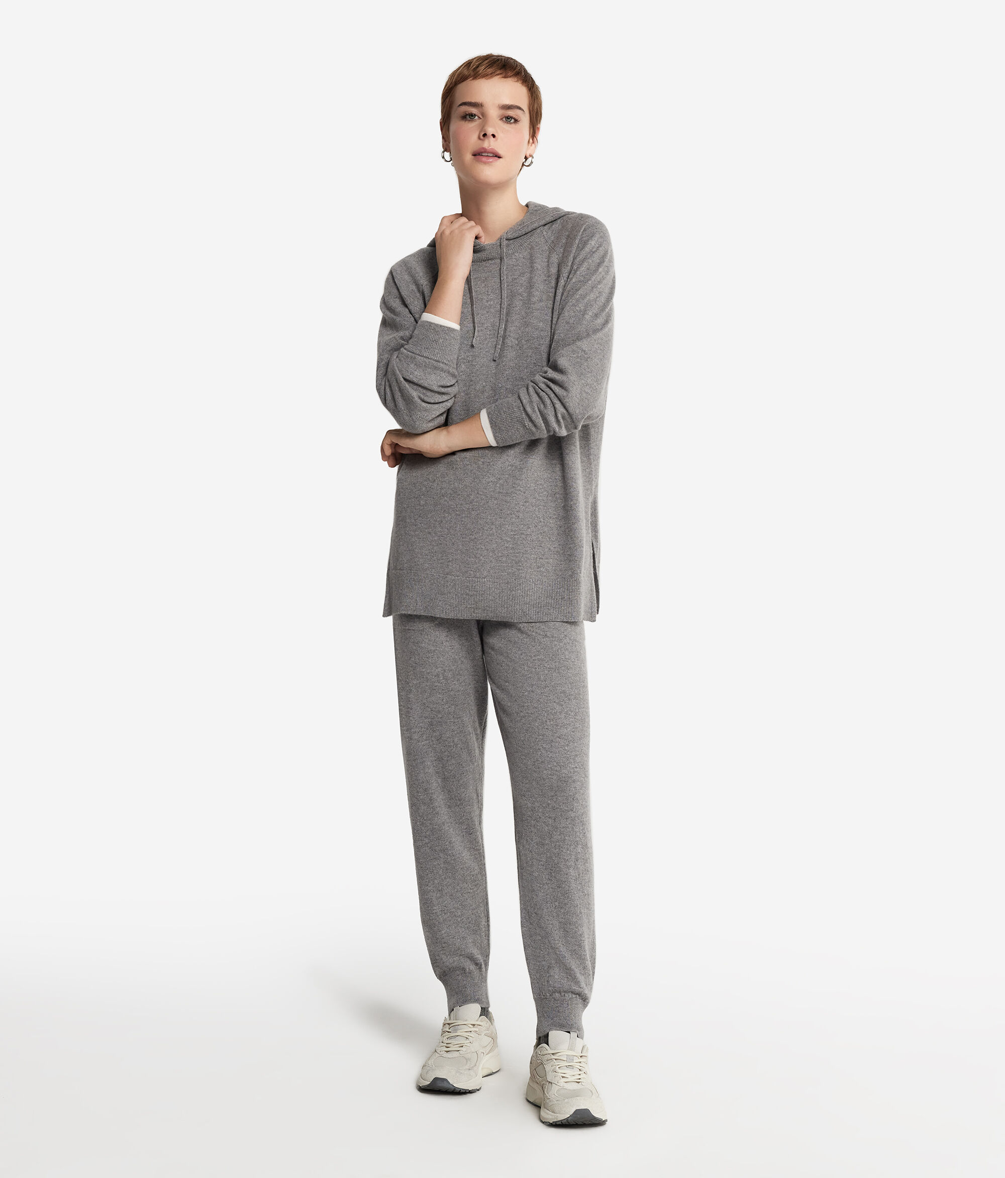 Bluza z kapturem z kaszmiru Ultrasoft