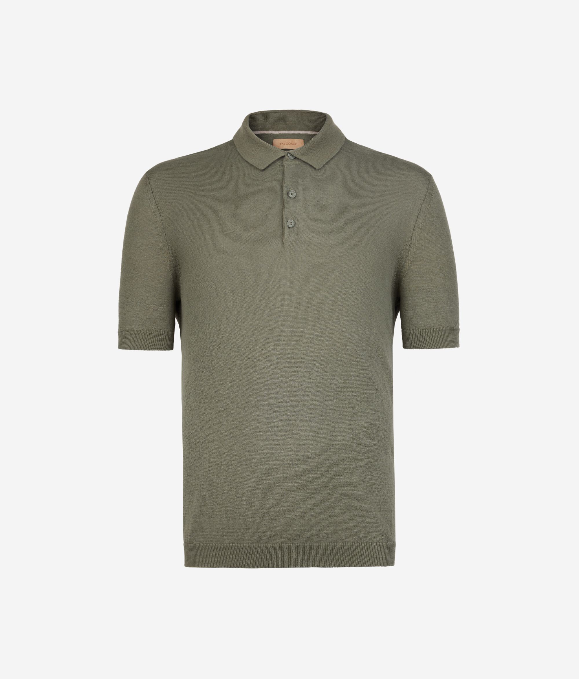 Cotton Linen Short-Sleeved Polo Shirt