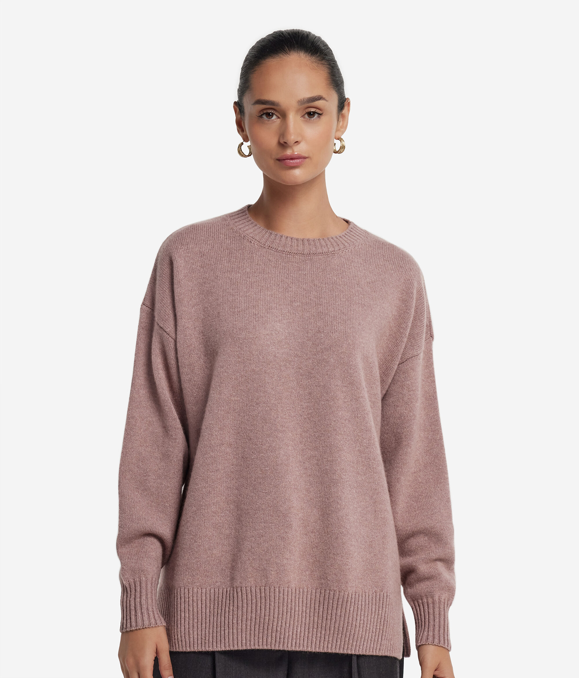 Girocollo con spacchi in Cashmere Ultrasoft