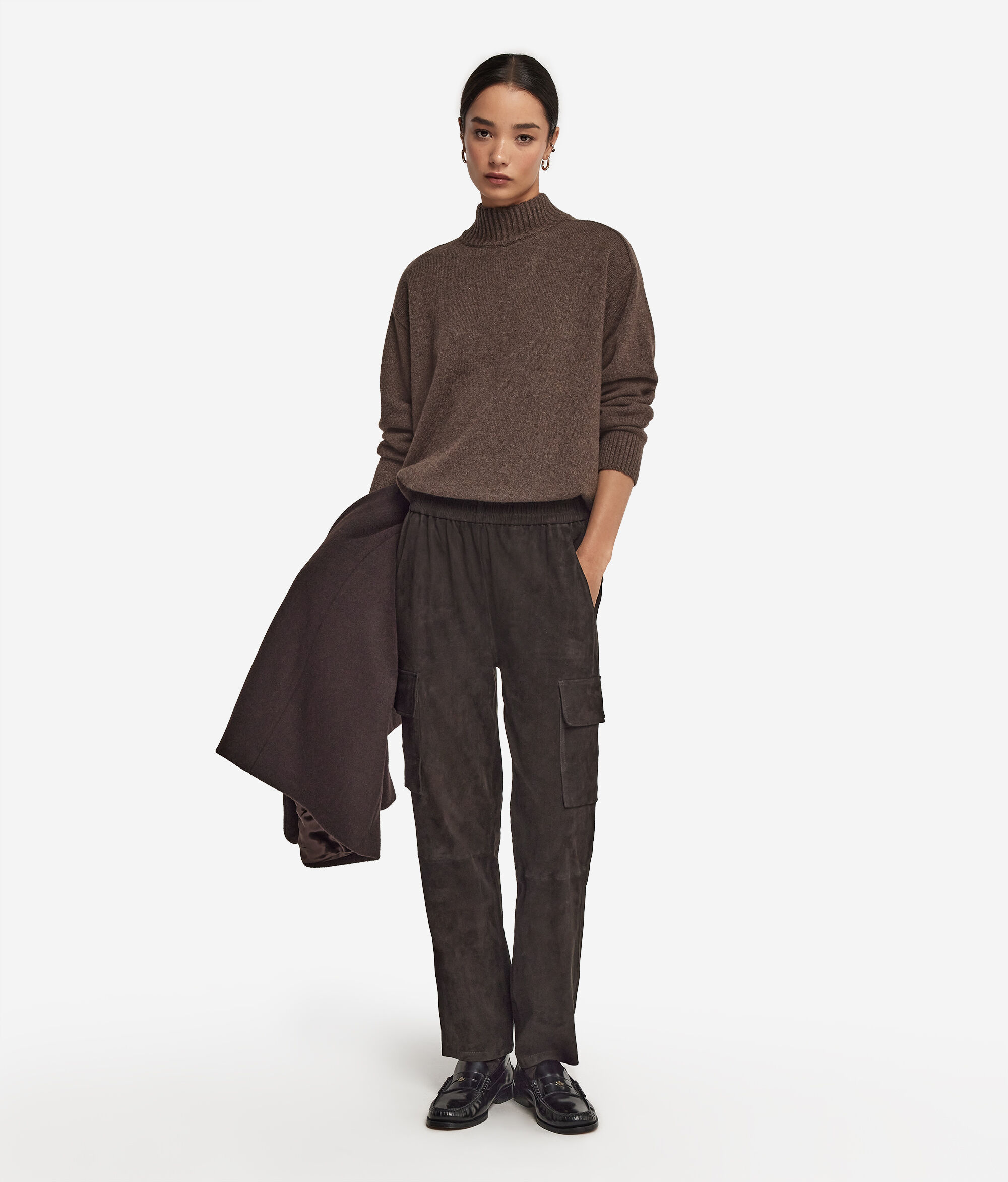 Dolcevita con spalla martello in Cashmere Ultrasoft