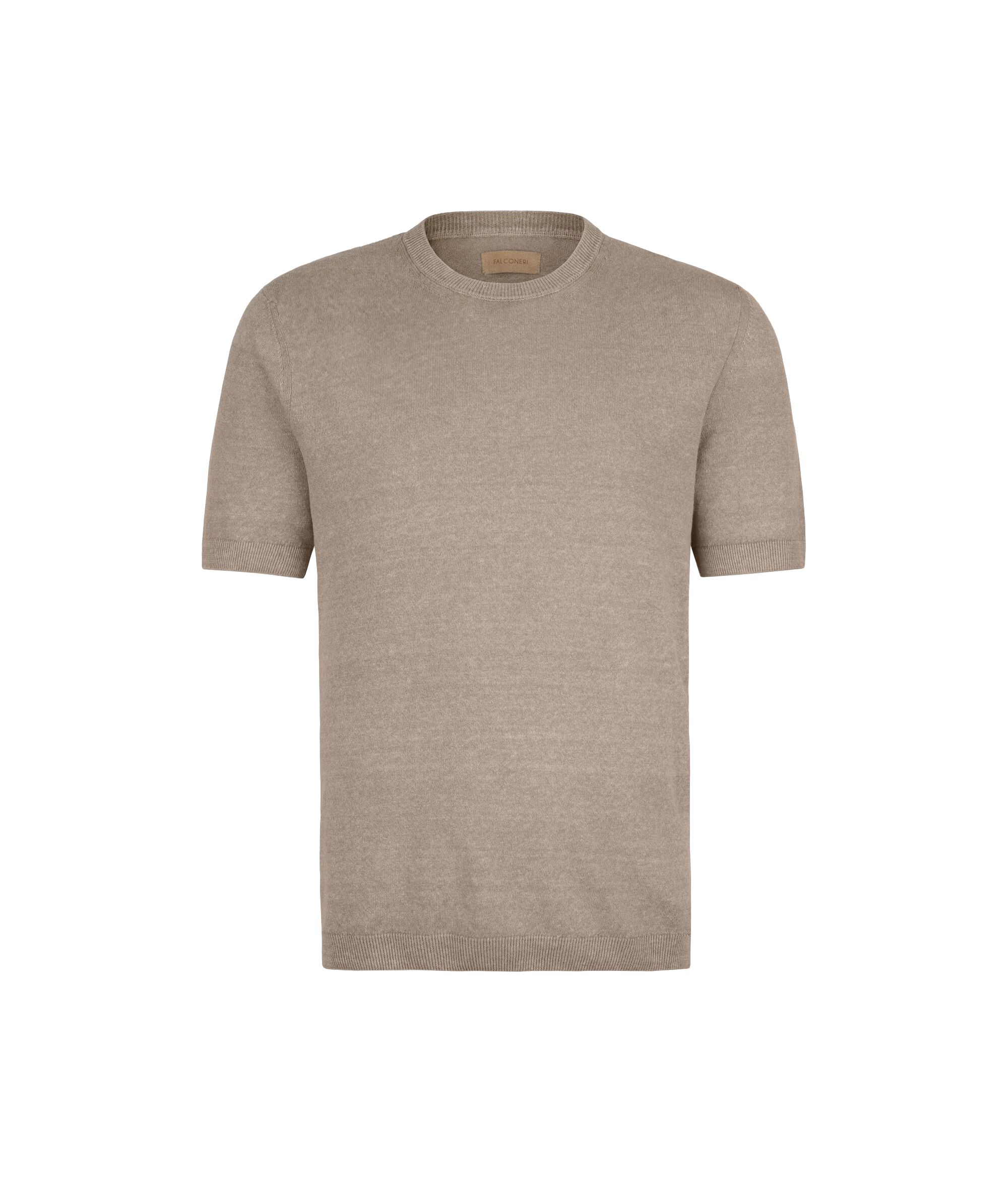 T-Shirt aus Leinen und Baumwolle