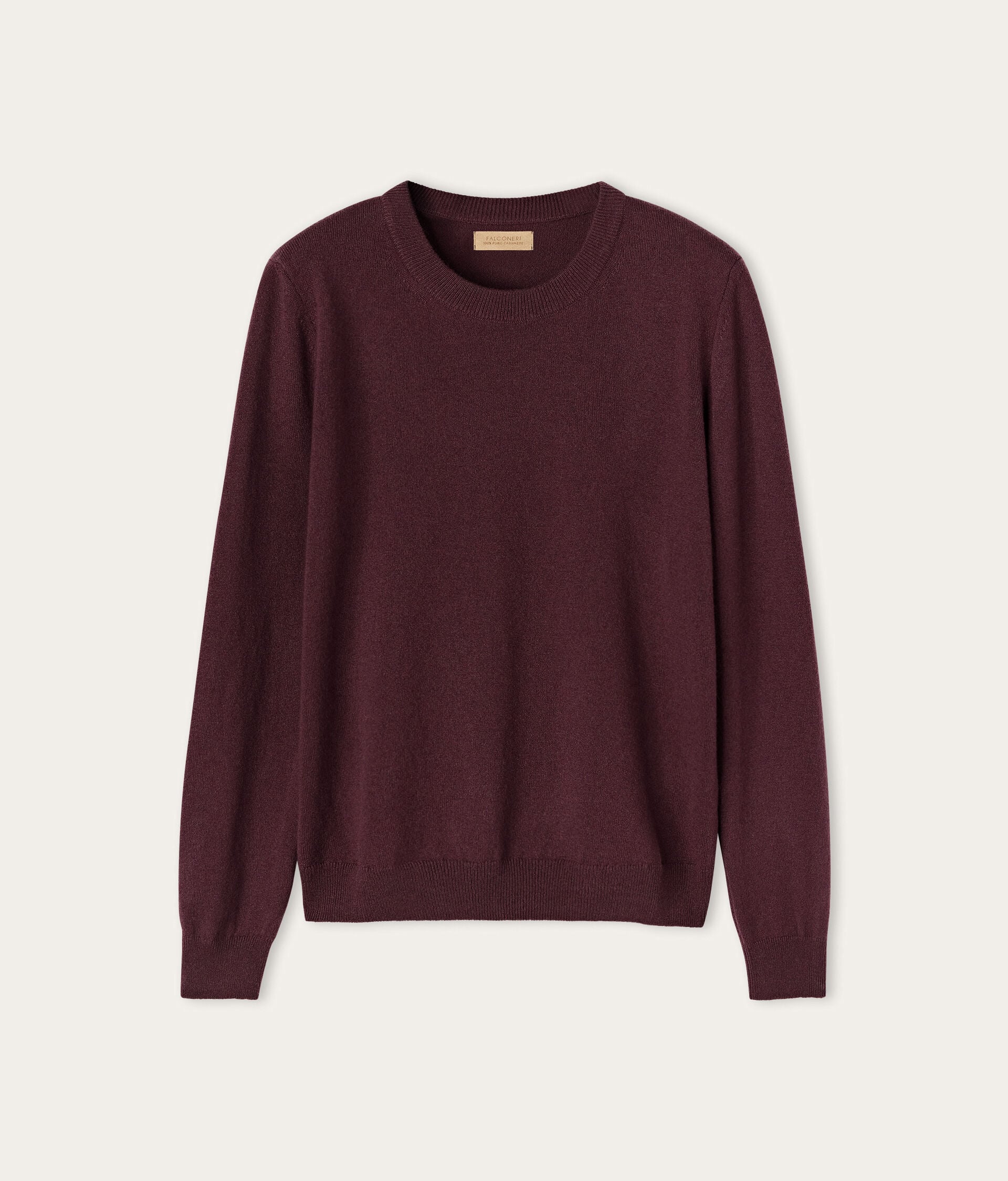 Μακρυμάνικη Μπλούζα από Ultrasoft Cashmere με Στρογγυλή Λαιμόκοψη