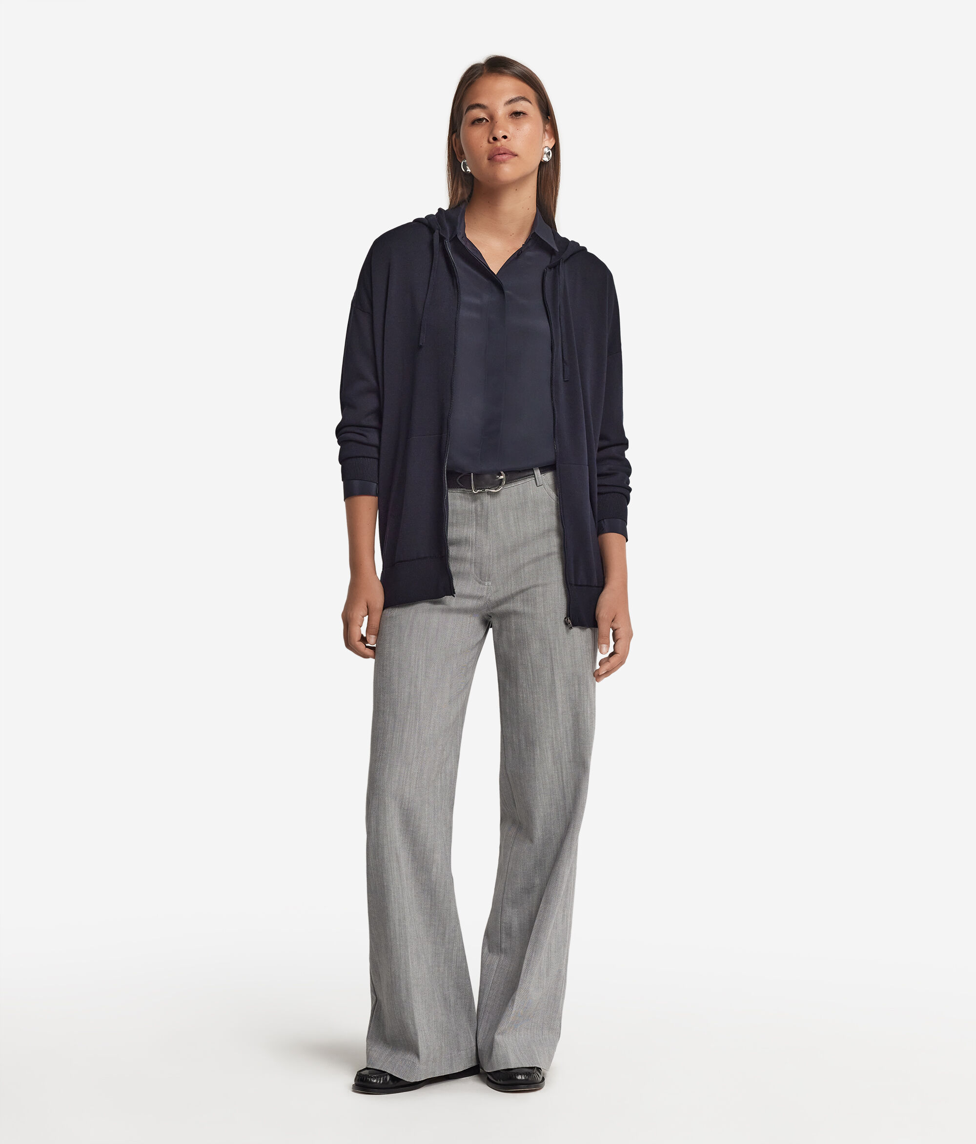 Толстовка из шелка и хлопка