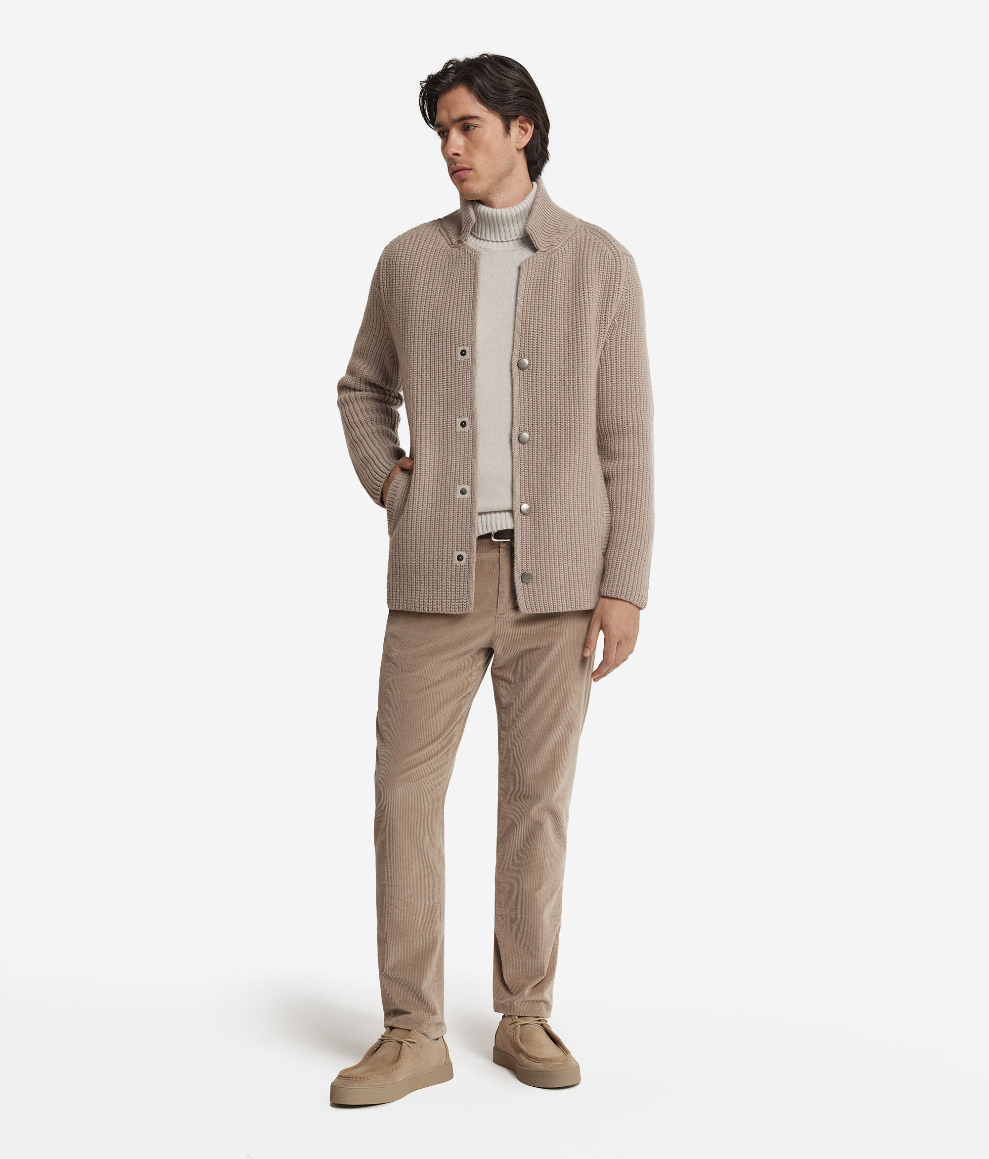 Ribbed Ultrasoft Cashmere Jacket