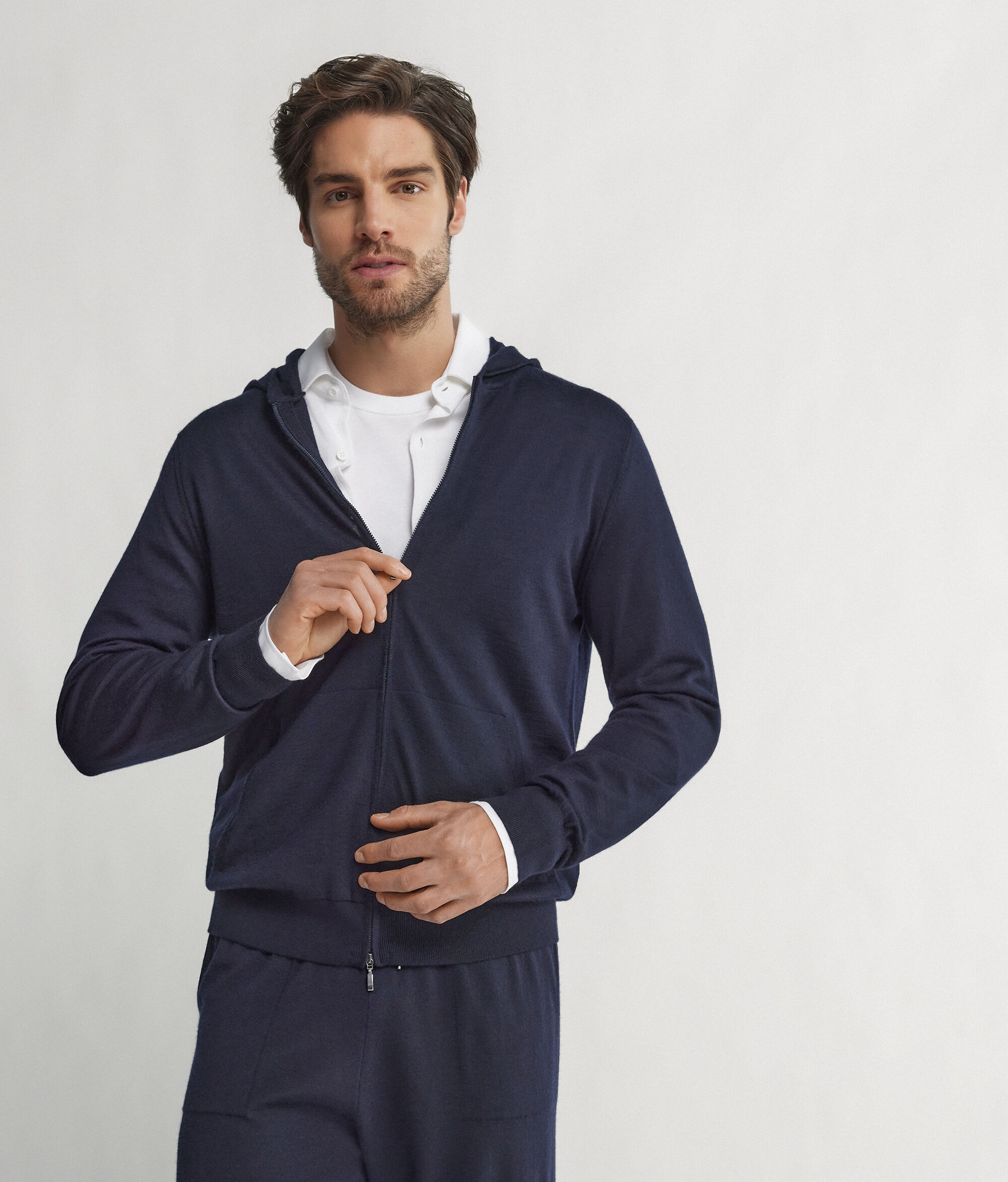 Felpa con cappuccio in Cashmere Ultrafine