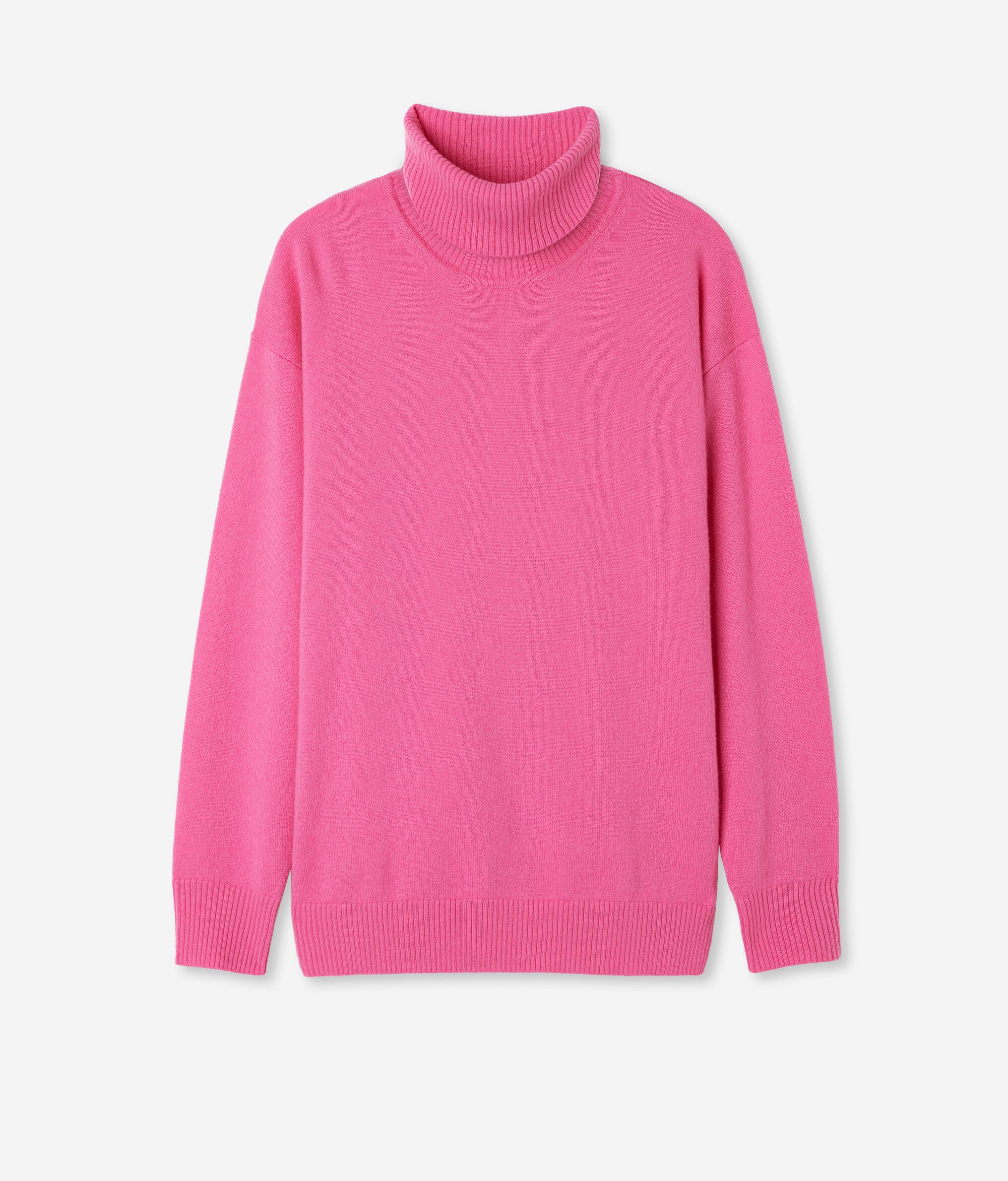 Rollkragenpullover aus Kaschmir Ultrasoft mit Schlitzen