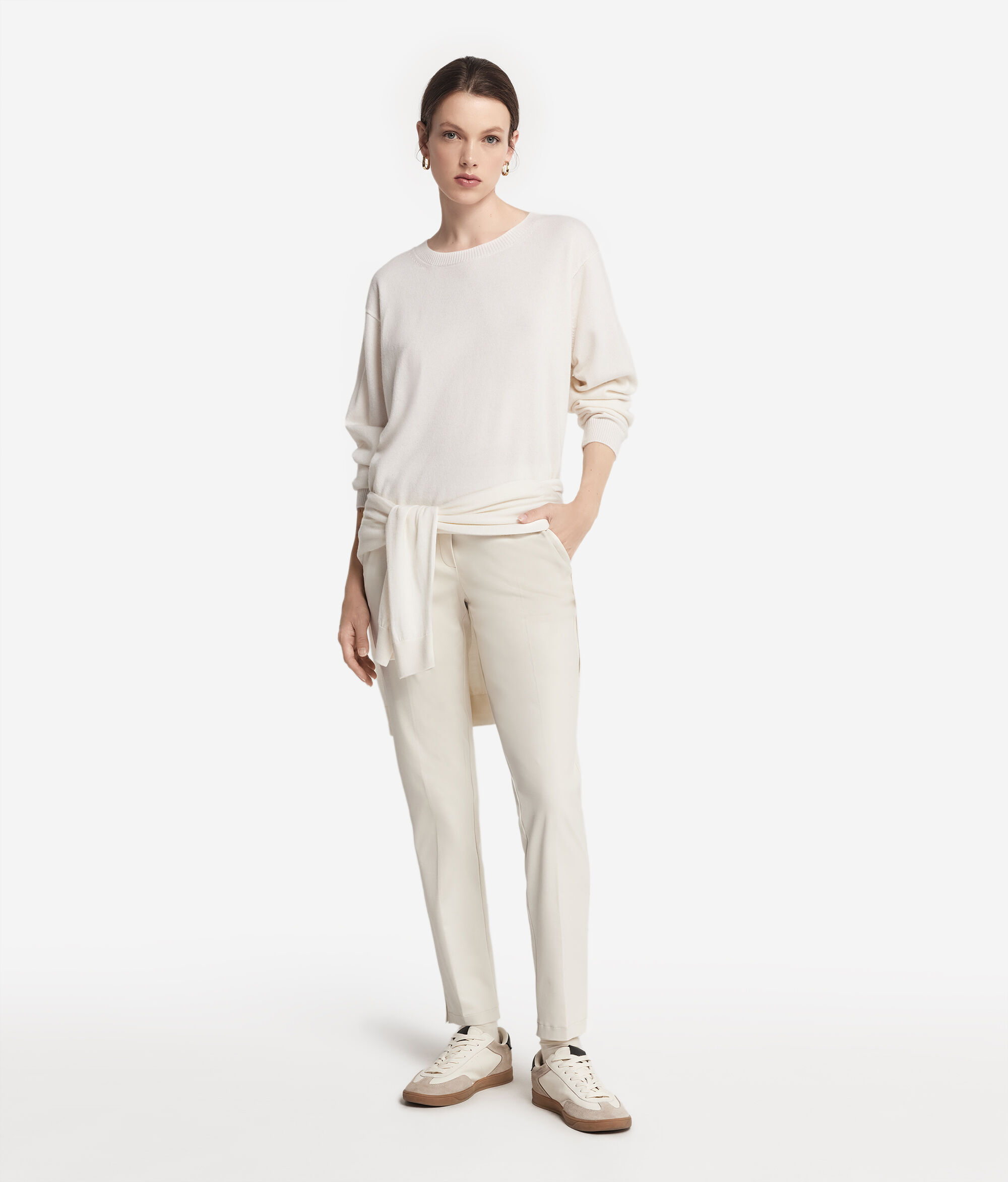 Sweter z dekoltem w łódkę z kaszmiru Ultrasoft