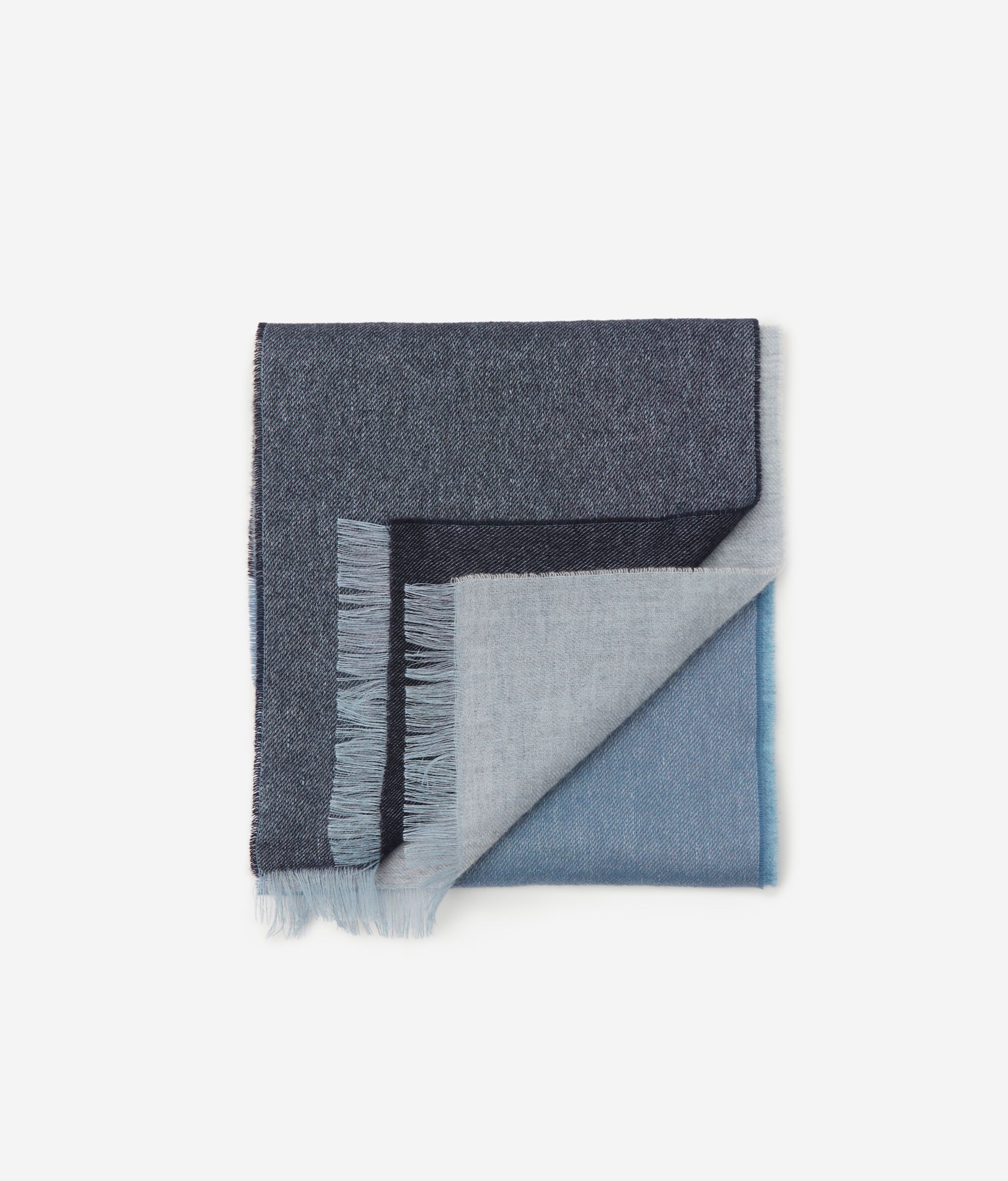 Faded Linen and Ultrafine Cashmere Scarf