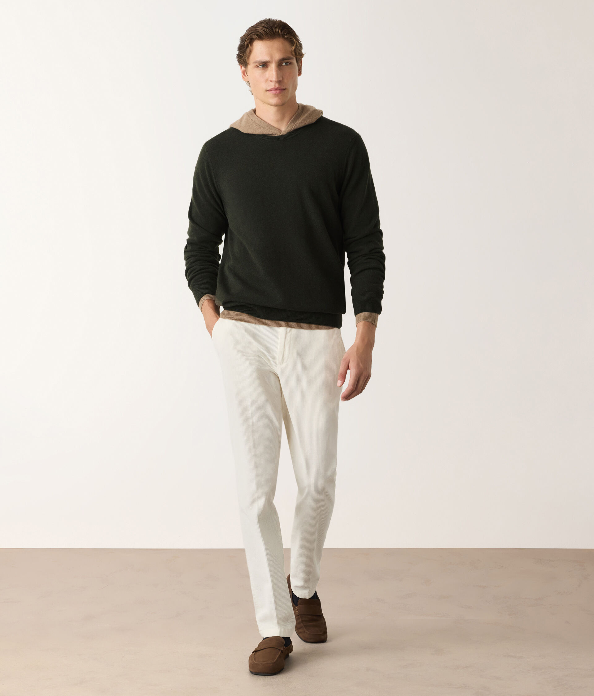 Camisola com Decote Redondo em Ultrasoft Cashmere