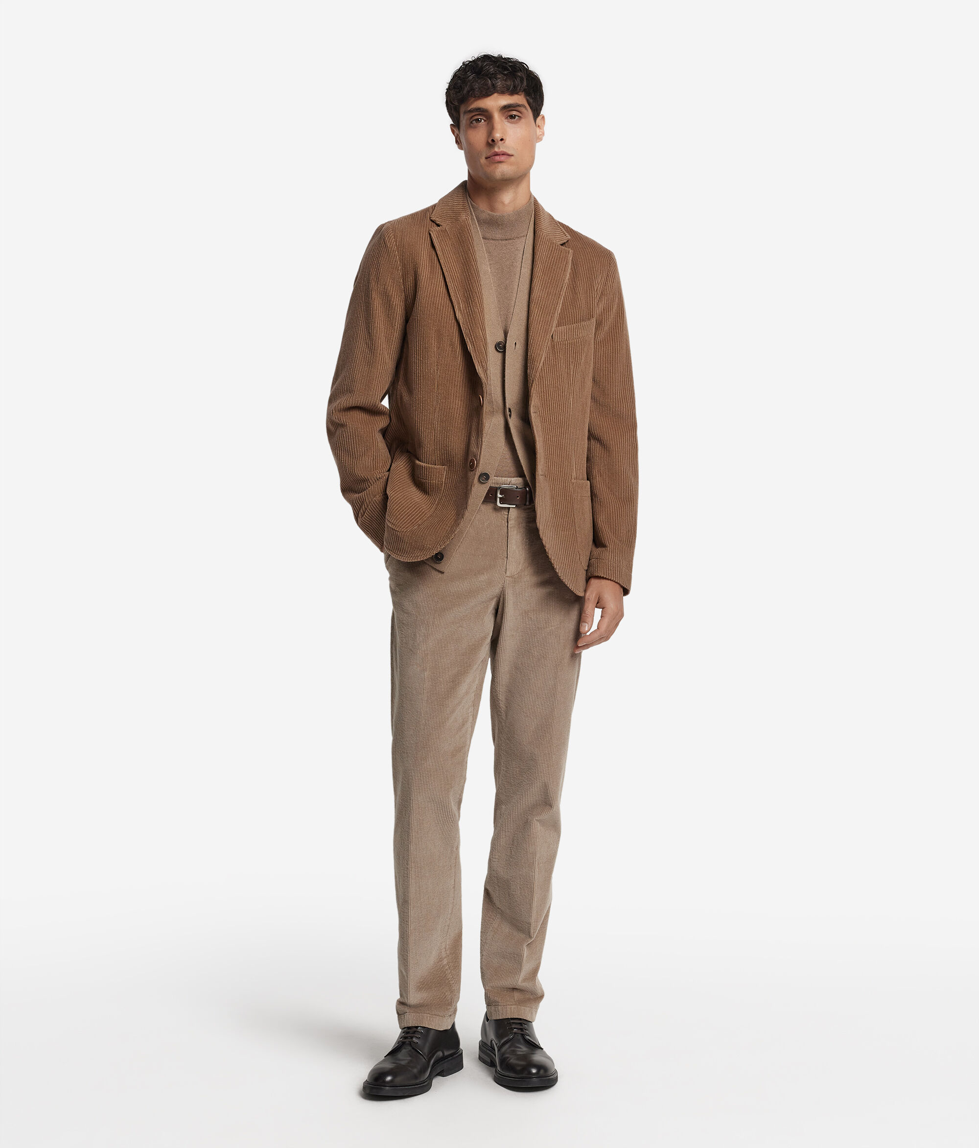 Blazer aus Woll- und Kaschmirsamt