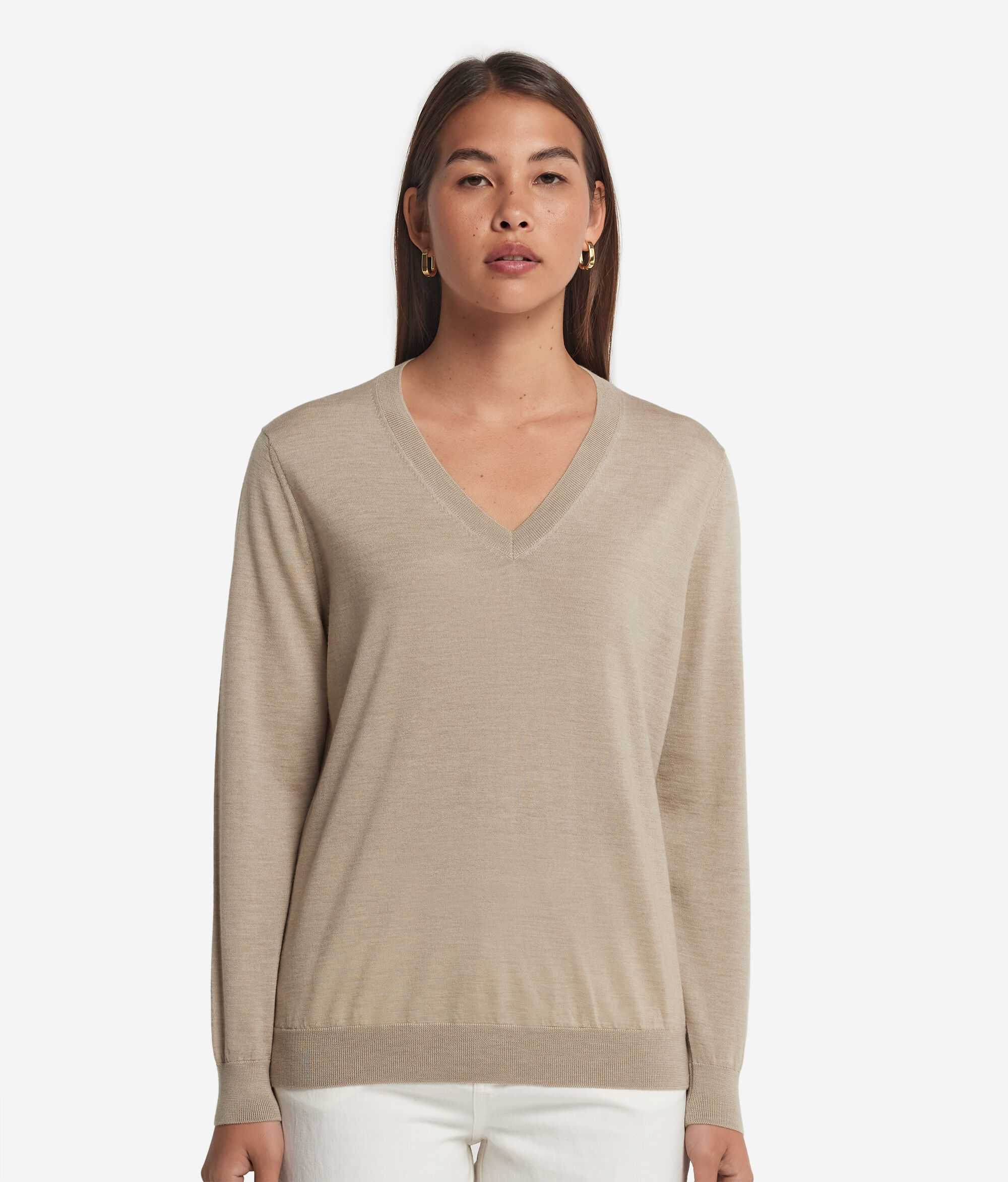 Ultrafine Cashmere V-Neck Sweater