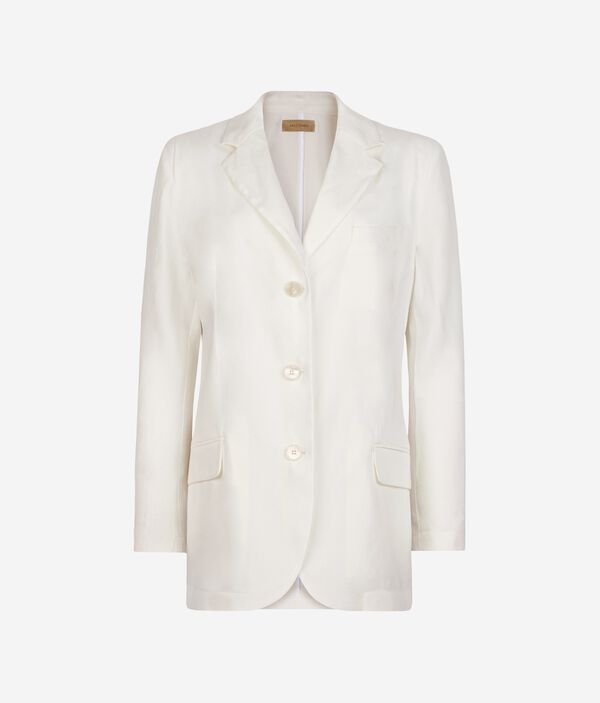 Пиджак изо льна и вискозы