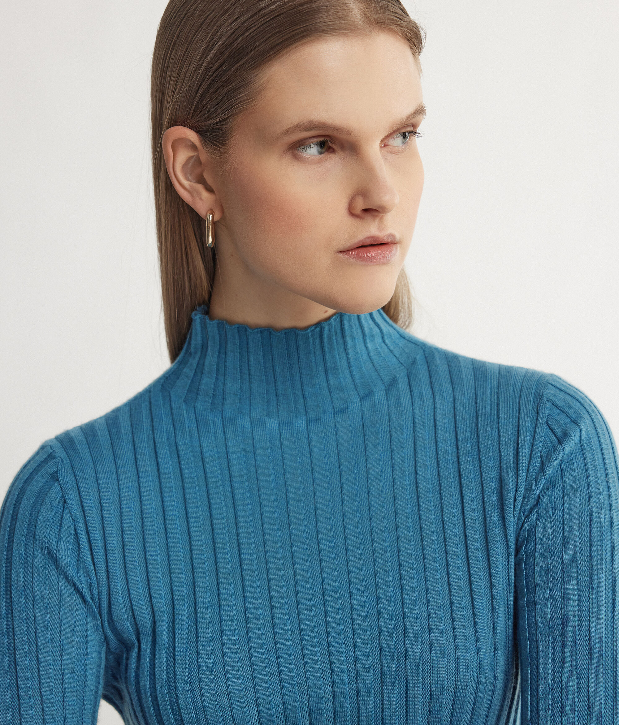 Flat-Rib Ultrafine Cashmere Turtleneck Jumper
