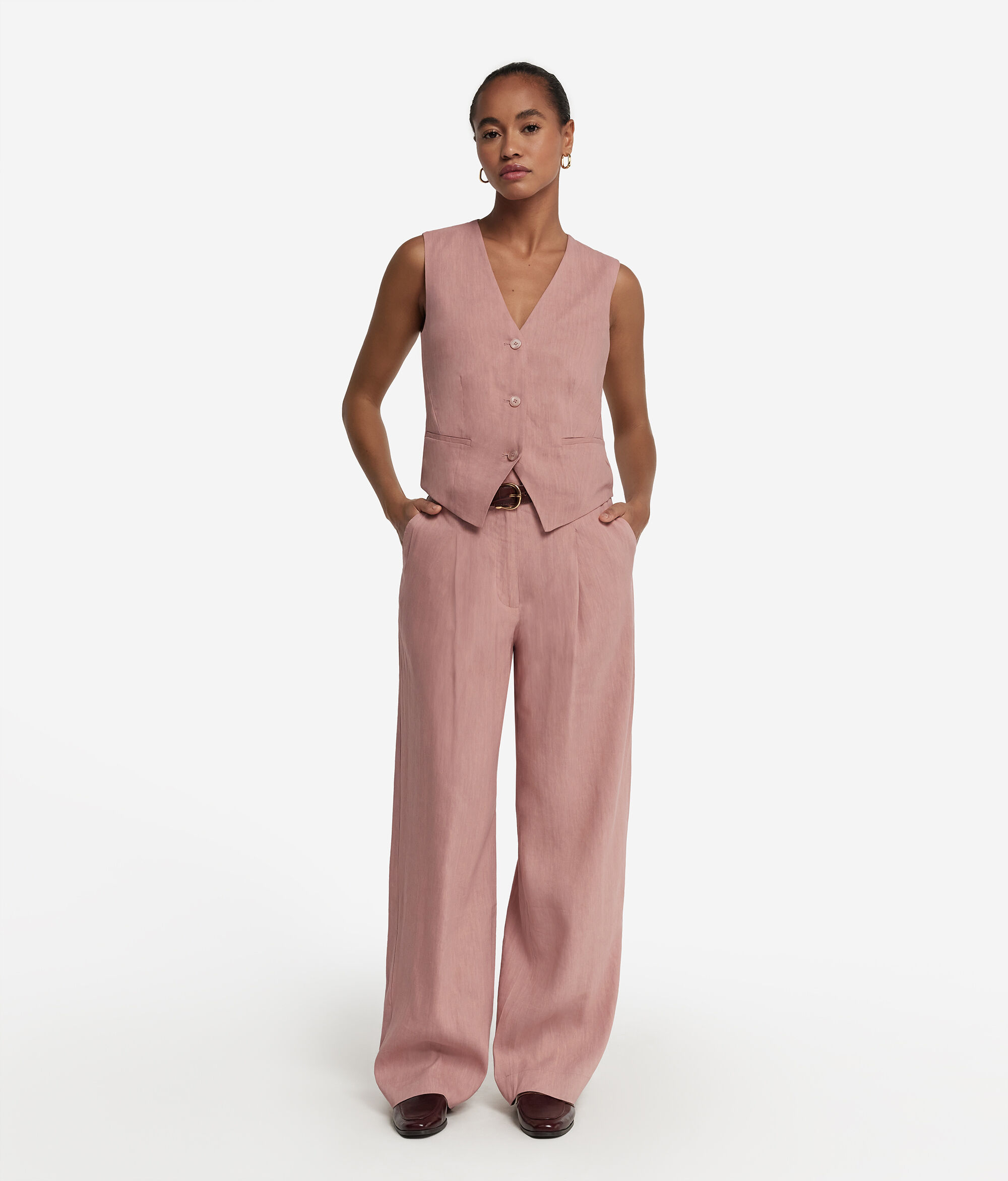 Linen and Viscose Gilet