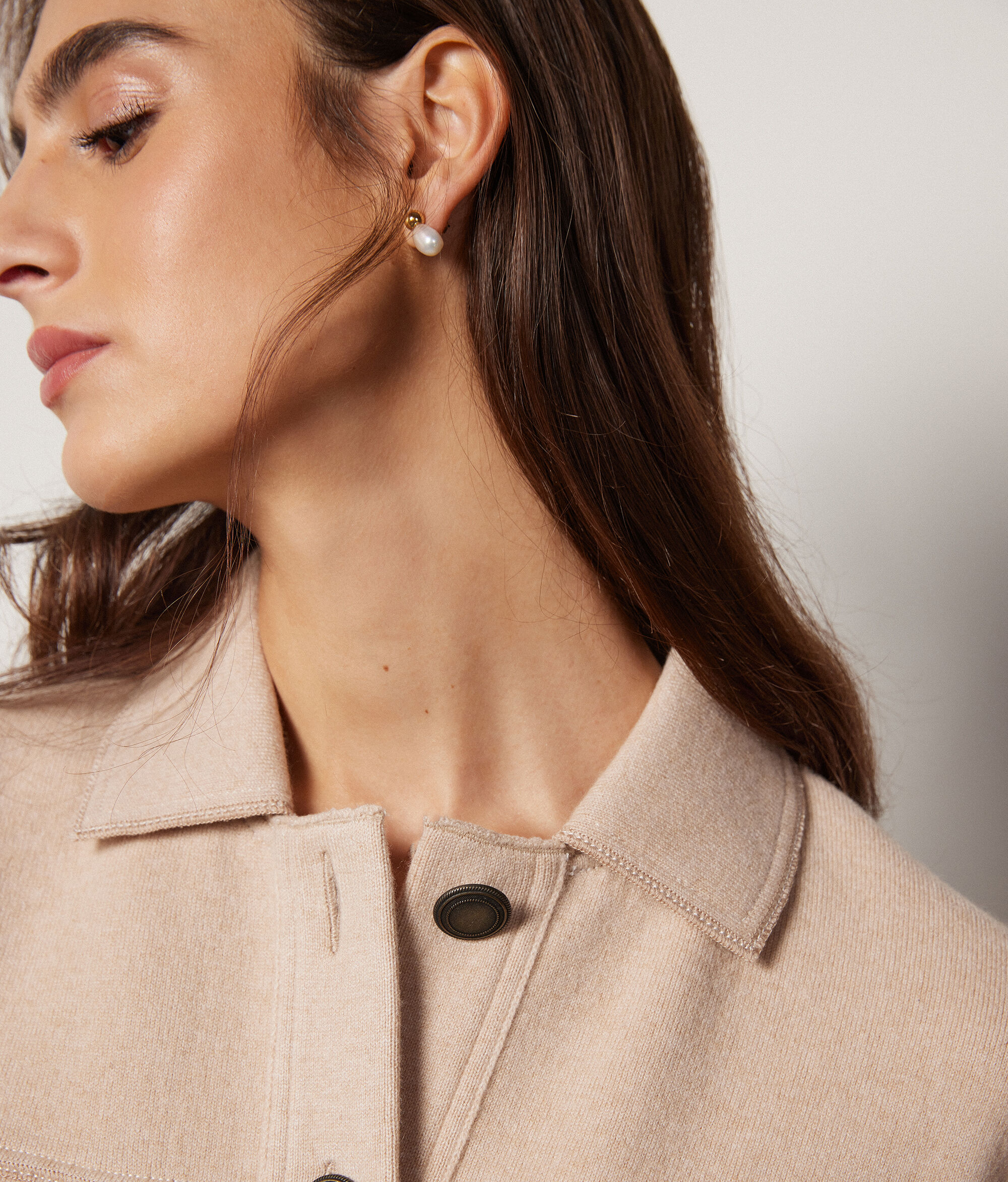 Jaqueta de Cashmere amb repunts